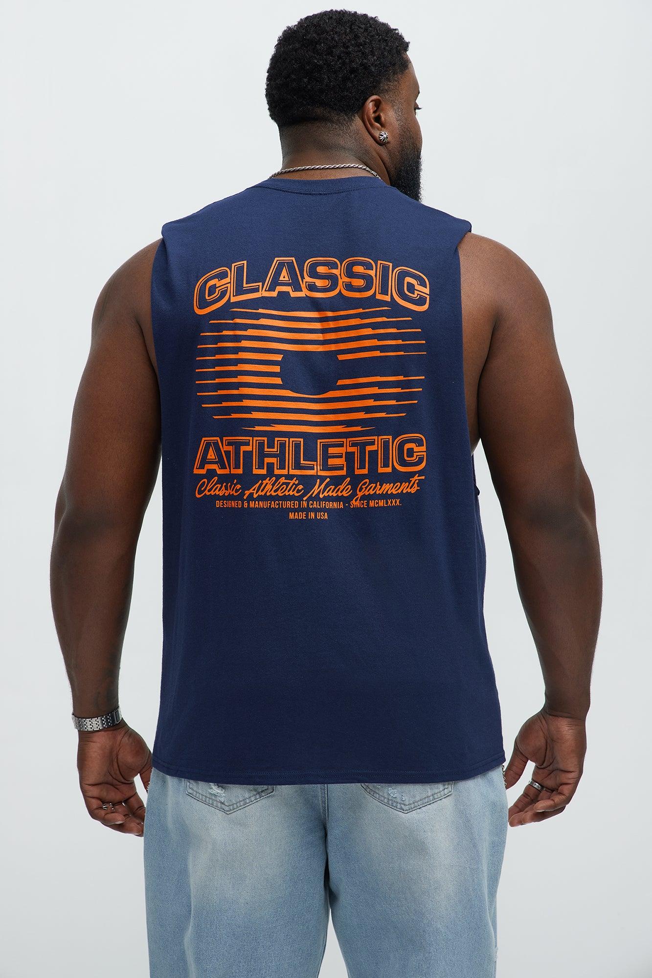 Classic Athletic Muscle Tee - Navy Product Image