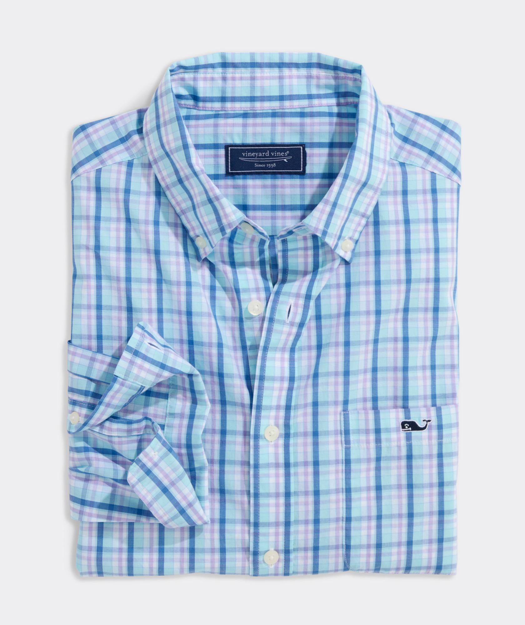 Sandie Plaid Perfect Wash Poplin Shirt Product Image