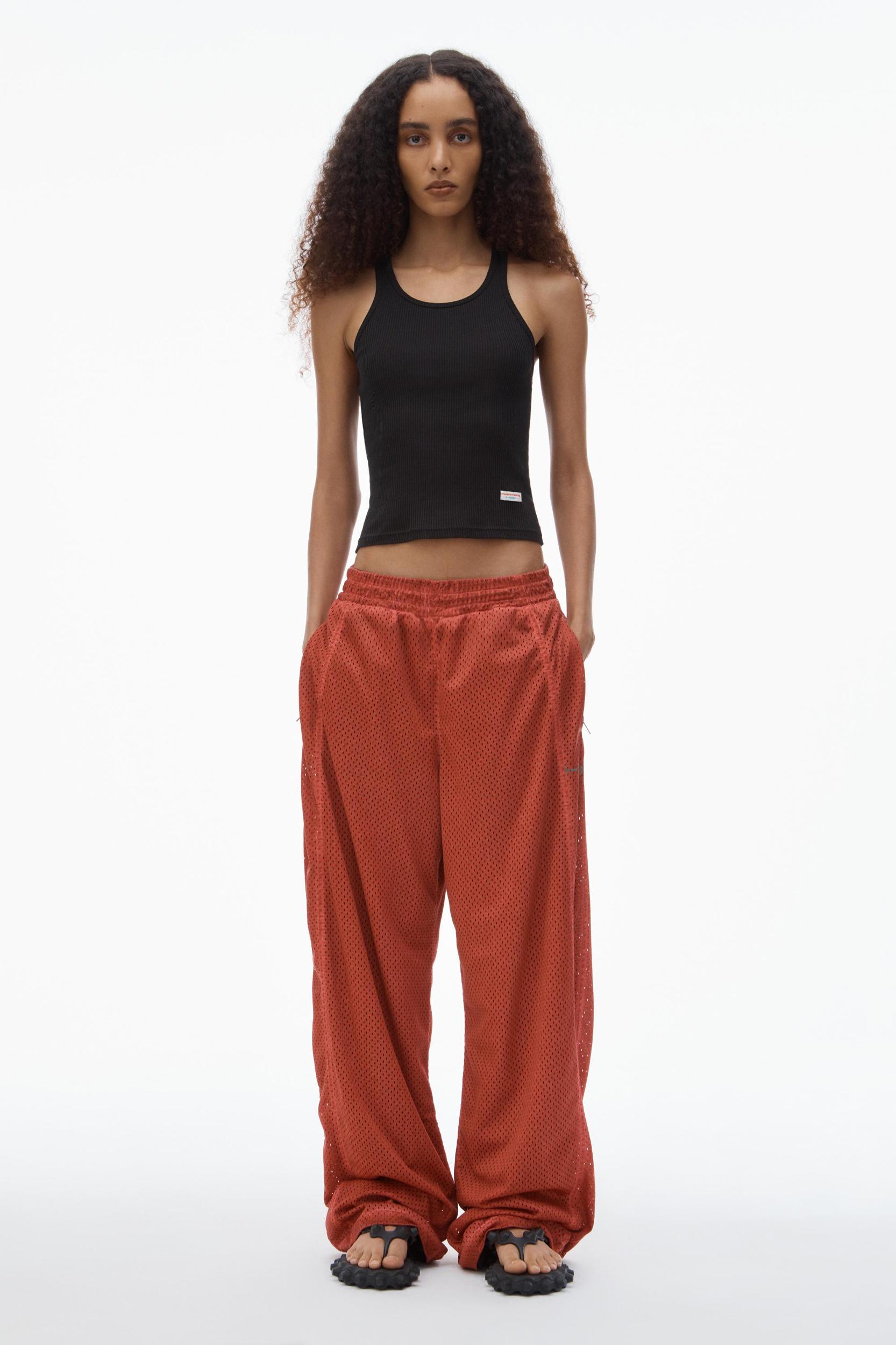 Unisex Track Pant In Perforated Mesh Product Image