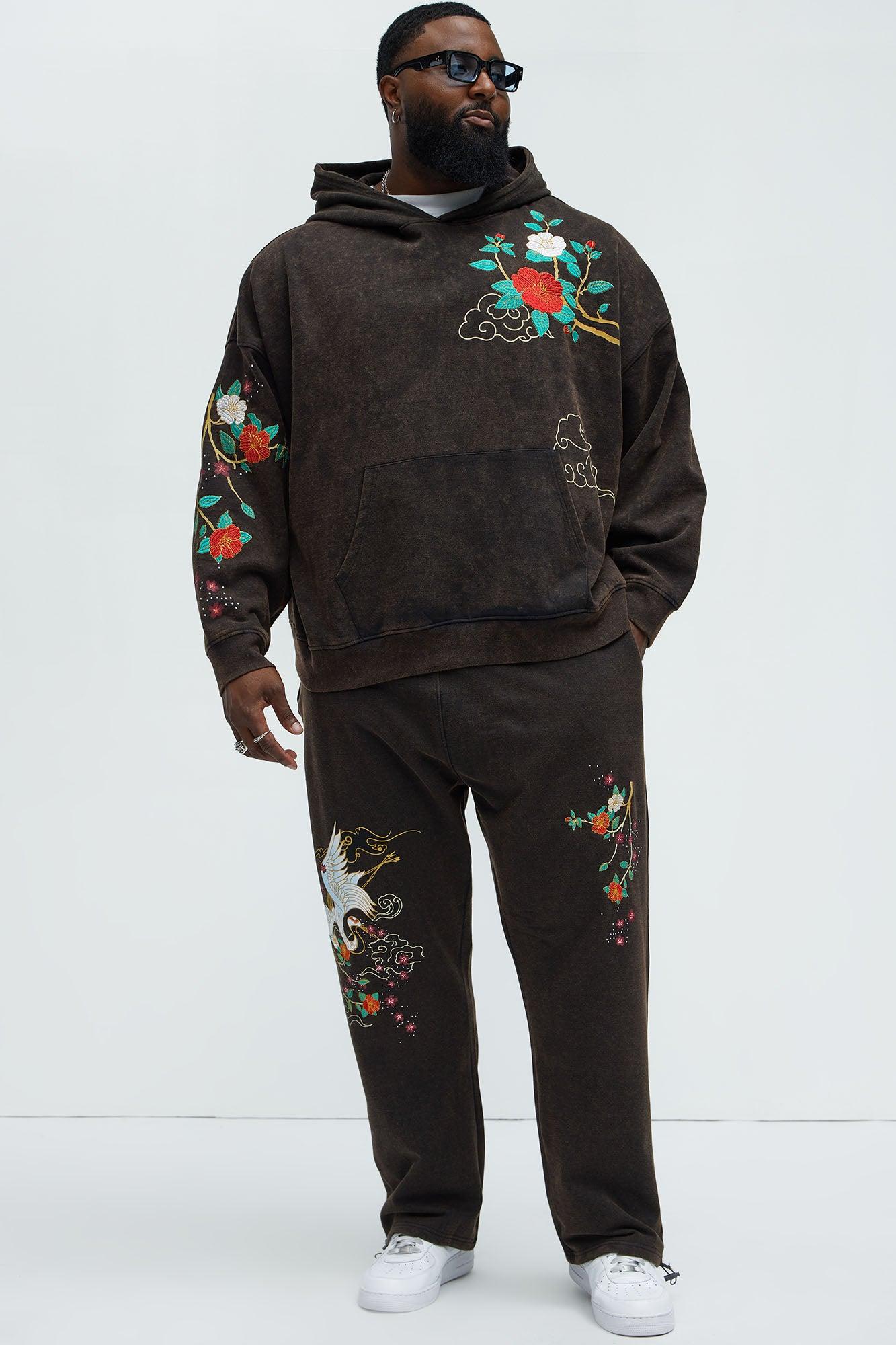 Spring Crane Hoodie - Black Product Image