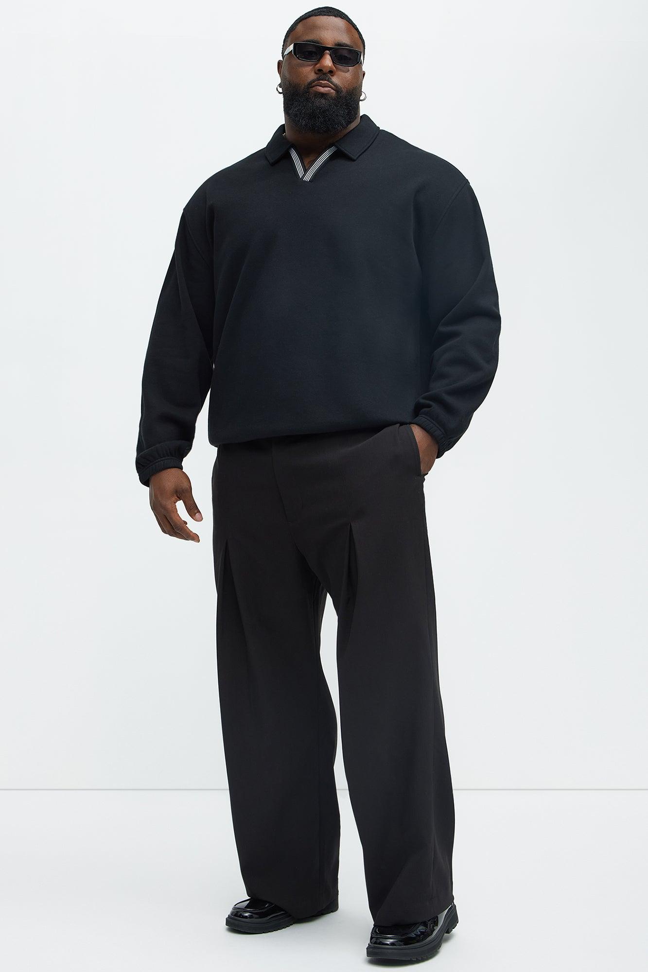 Tyson Be Alright Long Sleeve Polo - Black Product Image