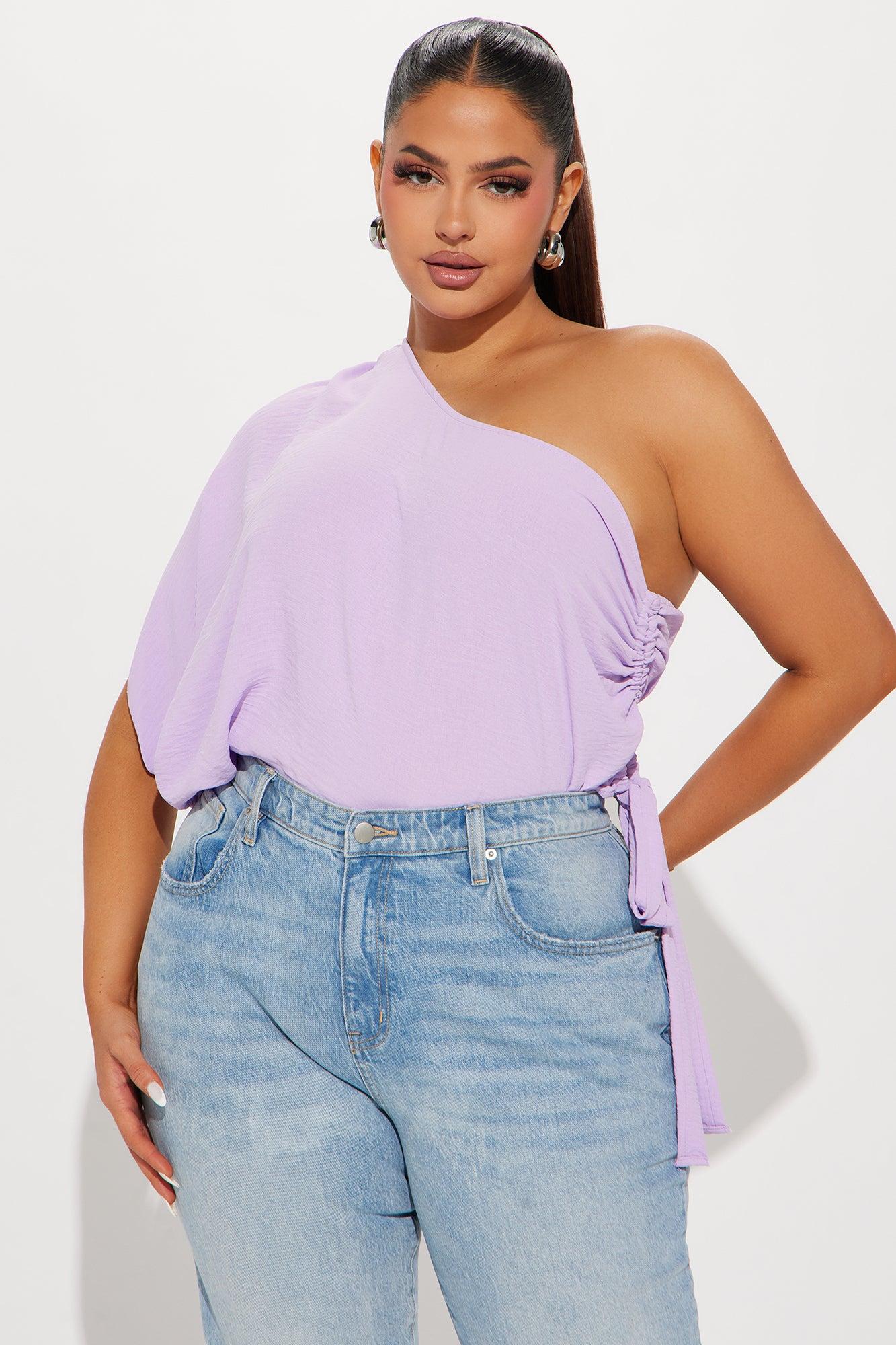 Sweetest Touch Blouse Top - Lavender Product Image