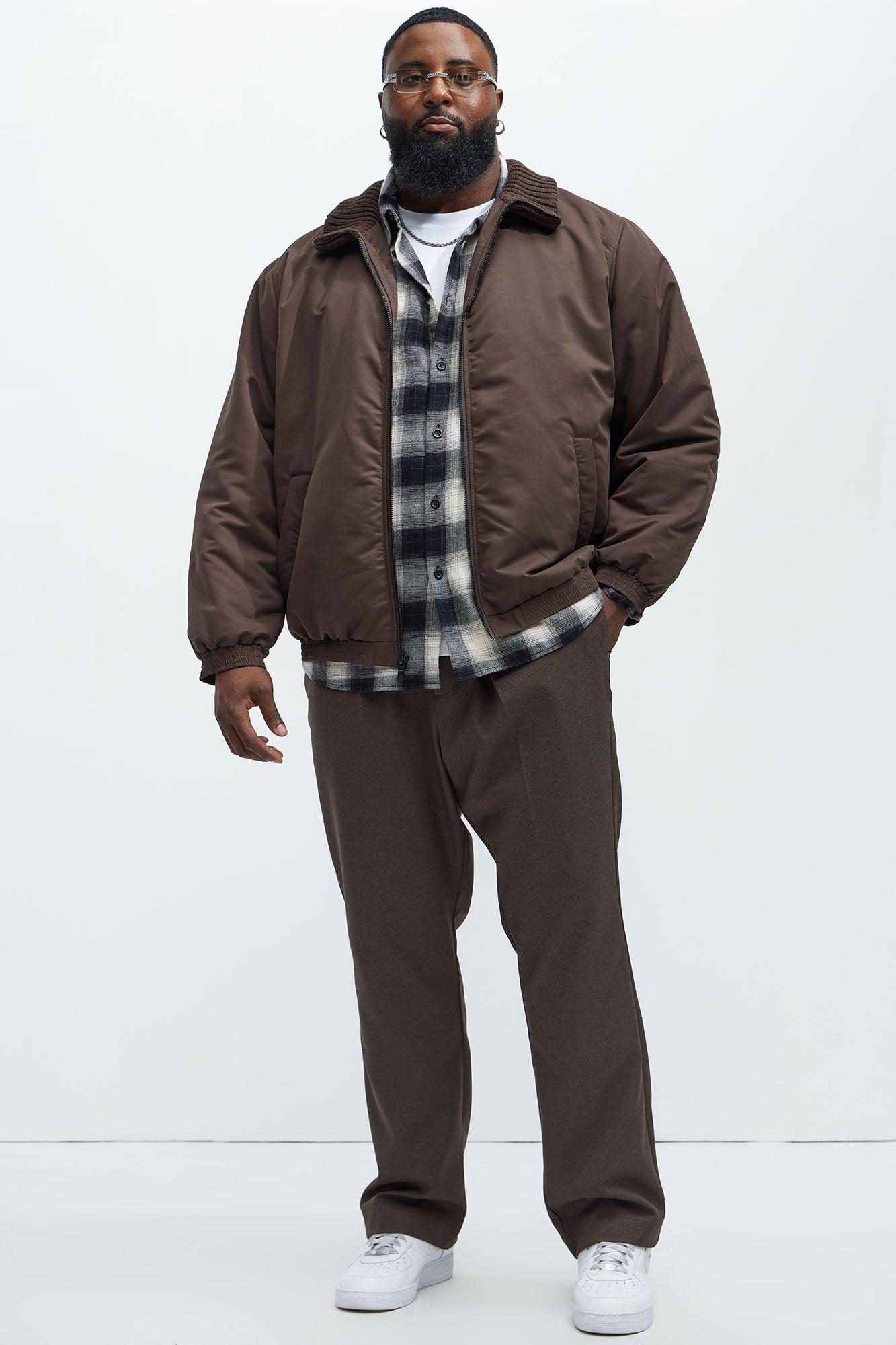 Back To U Bomber Jacket - Brown Product Image