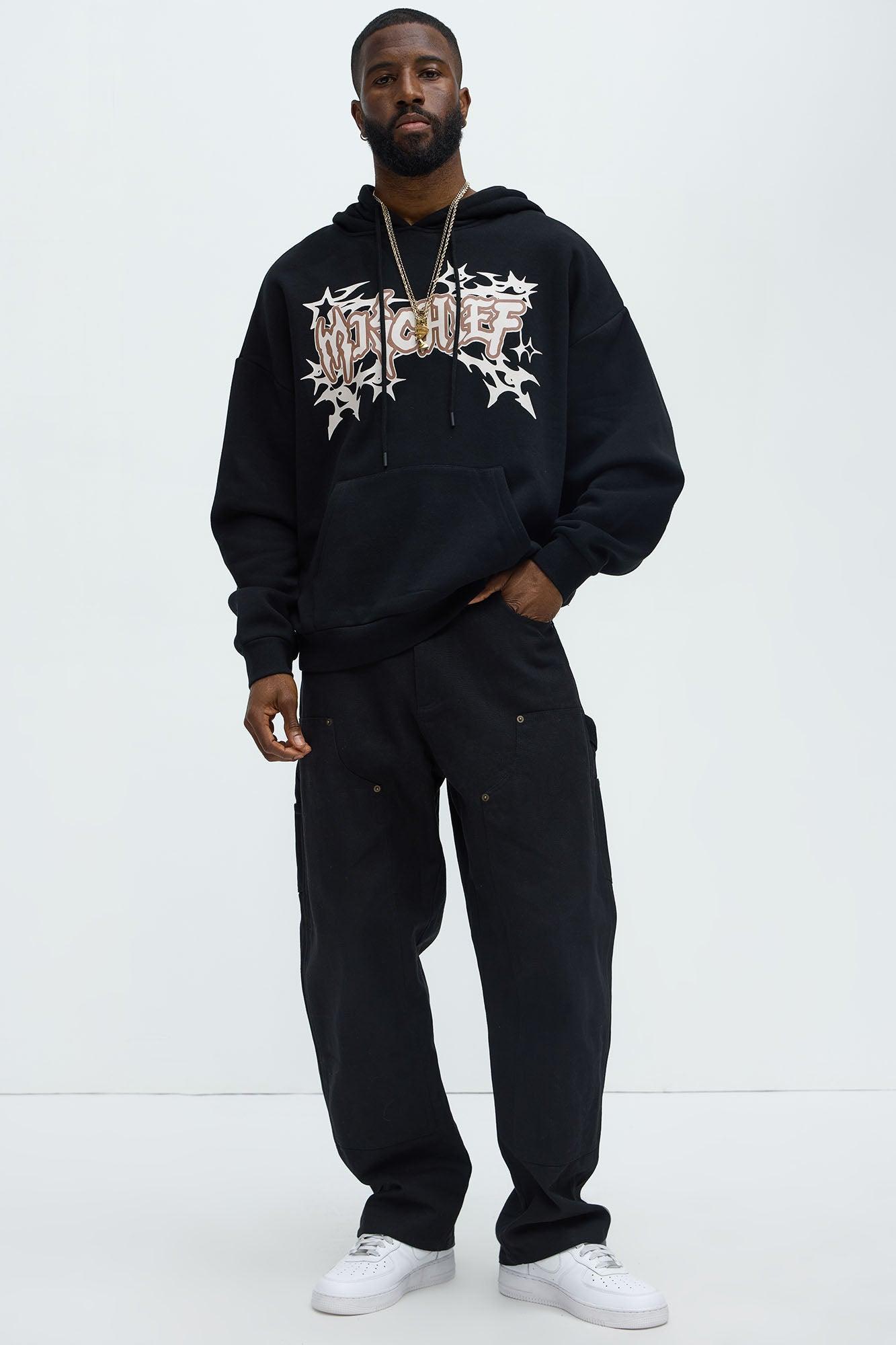 Tyson Mischief Oversized Hoodie - Black Product Image