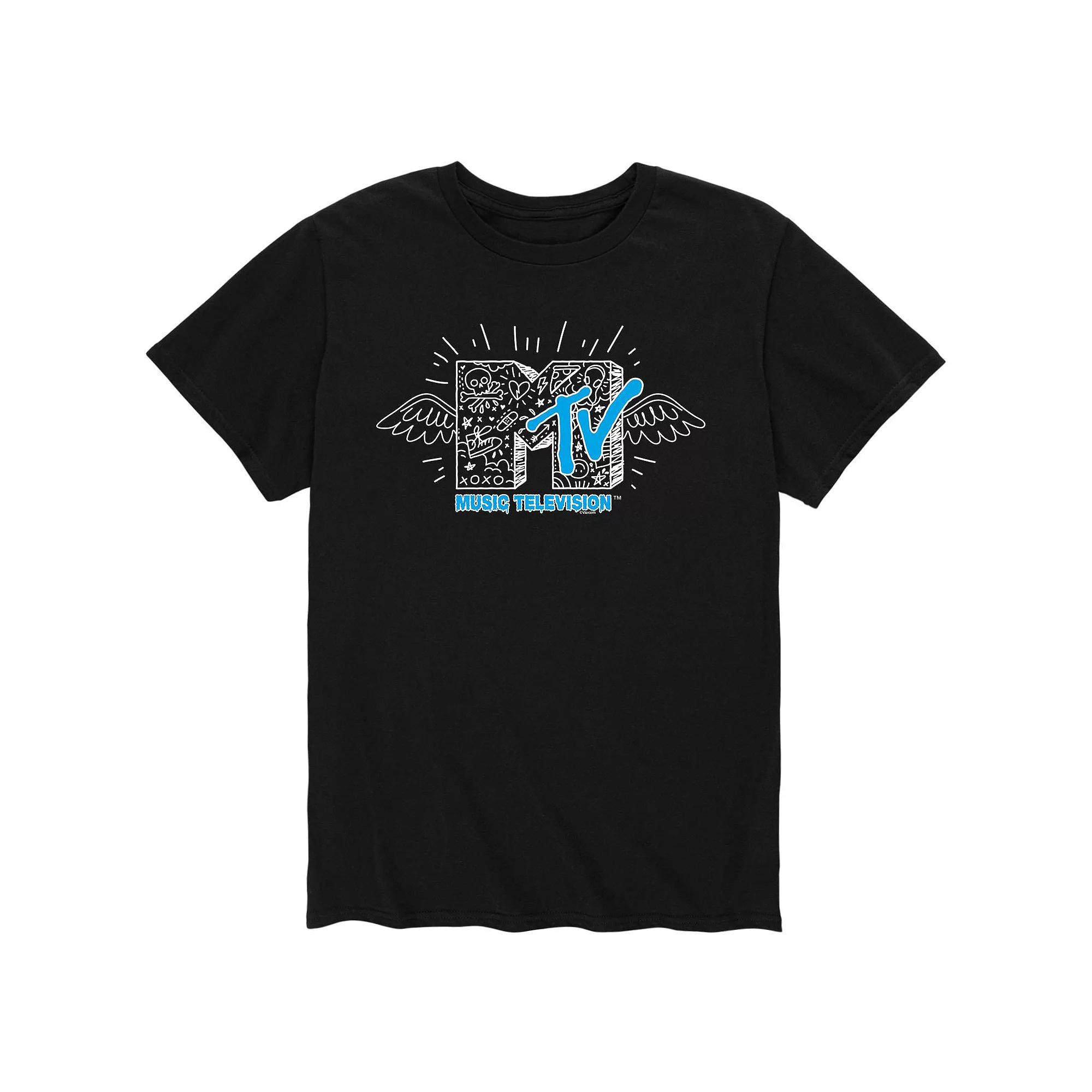 Men's MTV Doodle Logo Tee,  Product Image