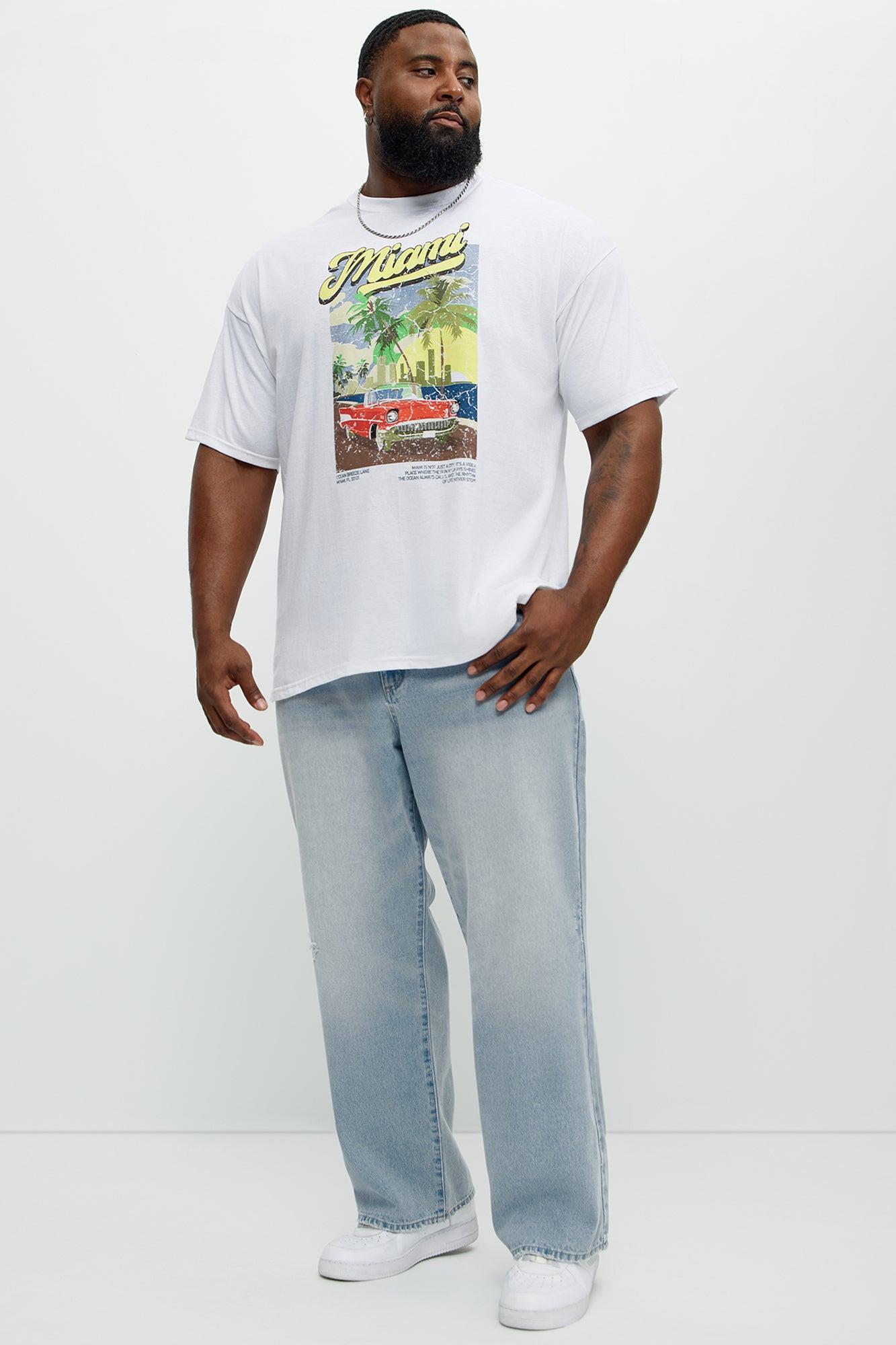 Miami Boardwalk Short Sleeve Tee - White Product Image