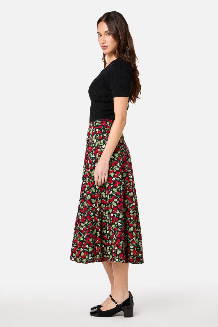 Raspberry Midi Skirt Product Image