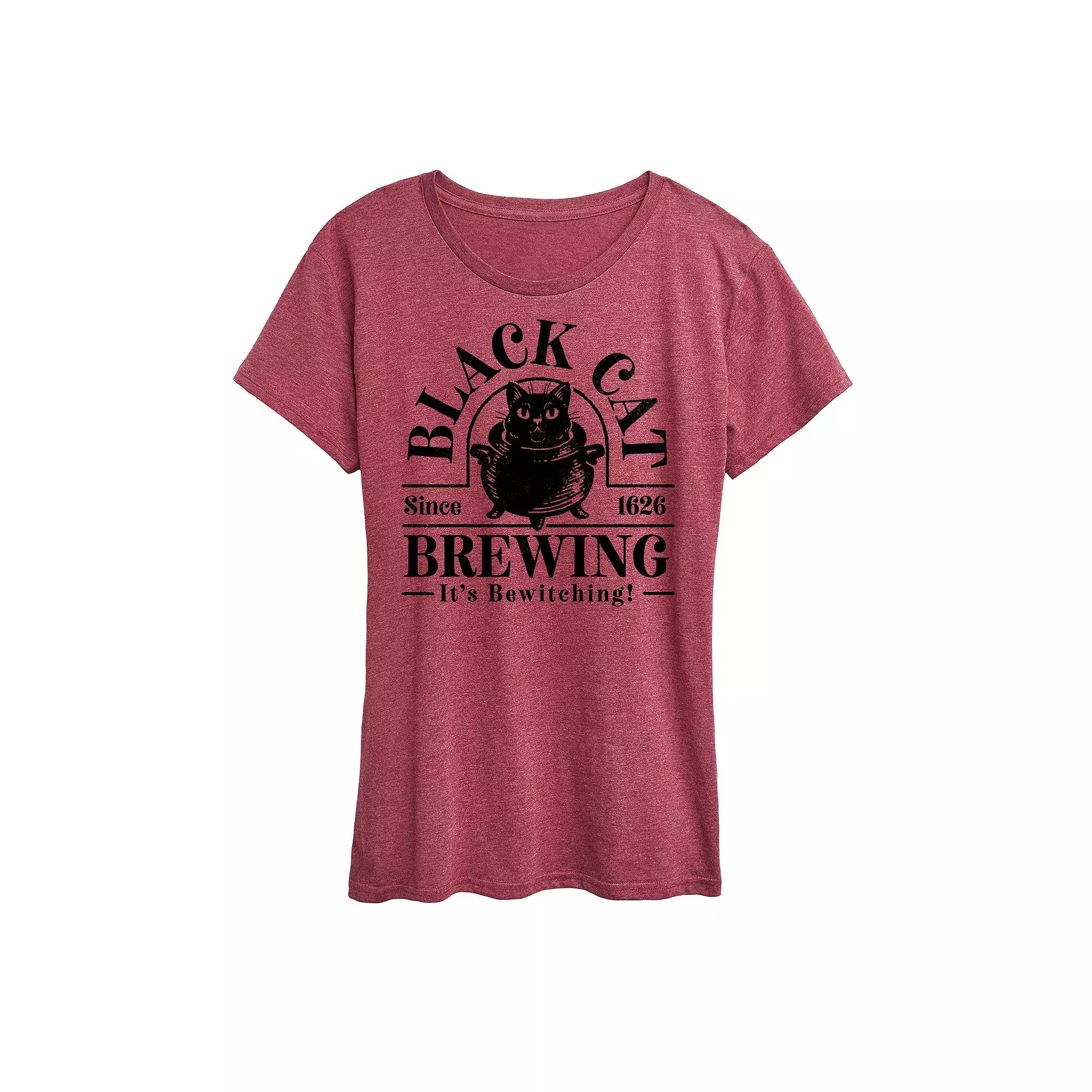 Women's Black Cat Brewing Graphic Tee,  Product Image