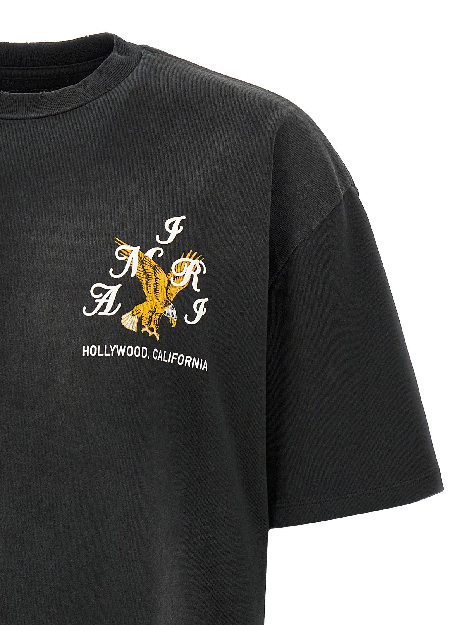 Black 'AMIRI' Eagle Oversized T-shirt Product Image