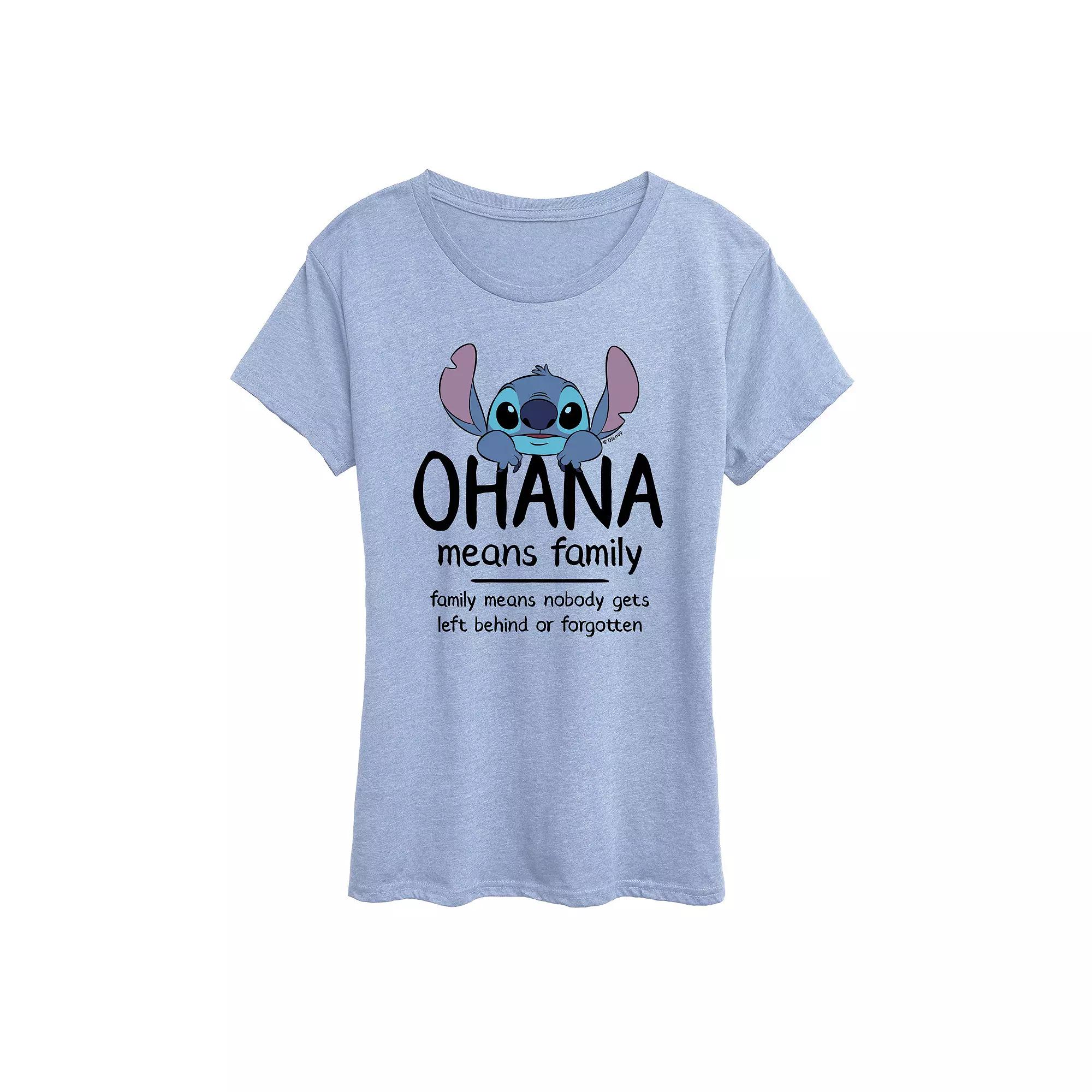 Disney's Lilo & Stitch Women's Ohana Graphic Tee,  Product Image