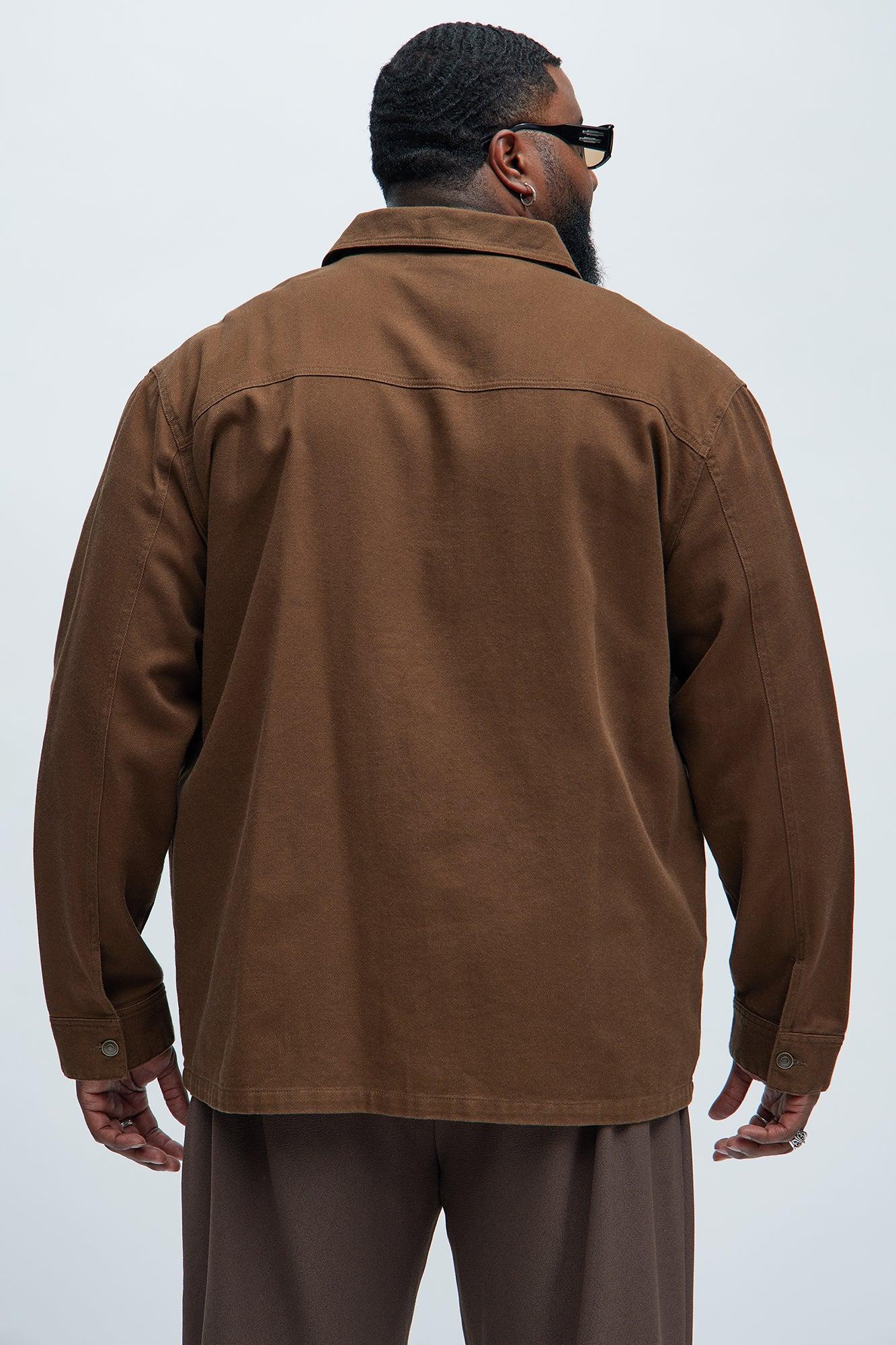 Yorktown Twill Button Up Shirt - Brown Product Image