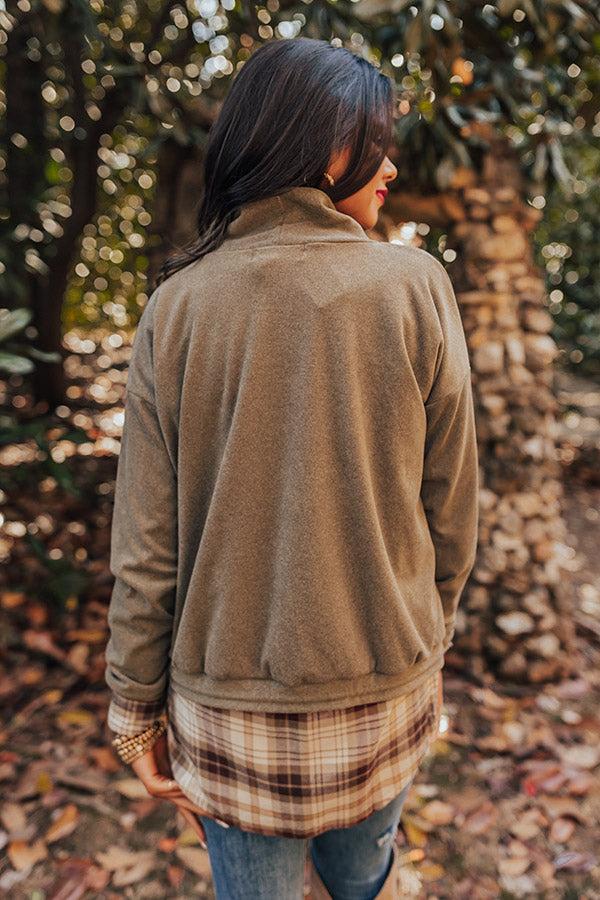 Autumn Color Sweater Top In Olive Product Image