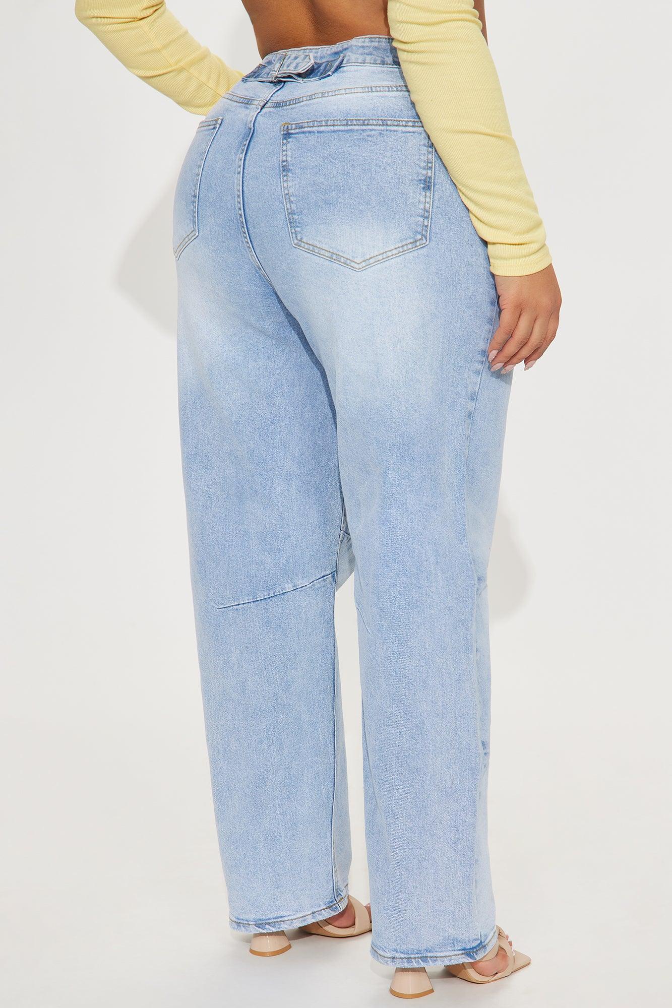 Always Pressed Baggy Jeans - Light Wash Product Image