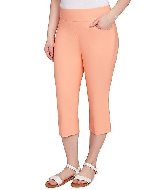 Ruby Rd. Stretch Straight Leg Pull-On Capri Pants Product Image