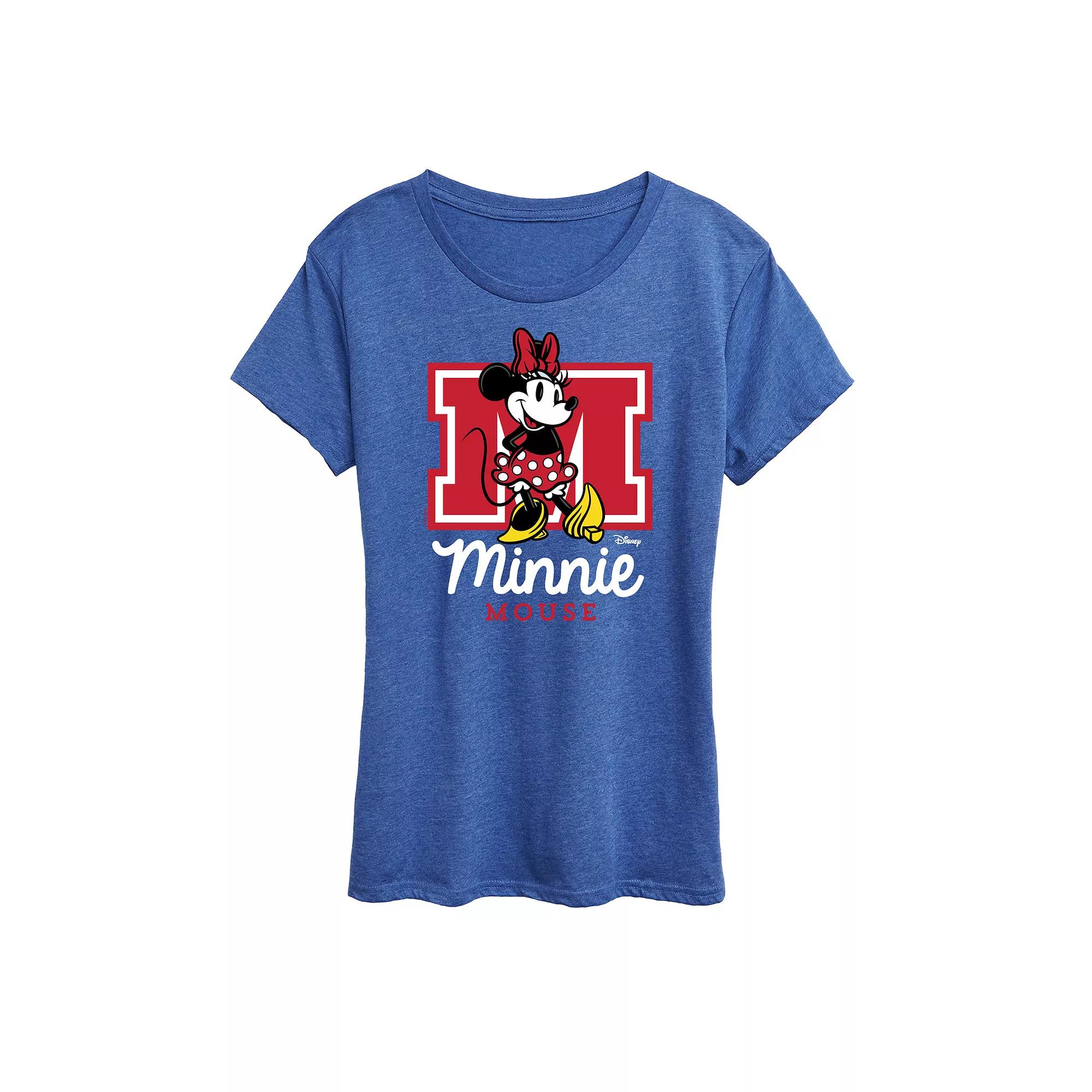 Disney's Minnie Mouse Women's Collegiate Graphic Tee,  Product Image