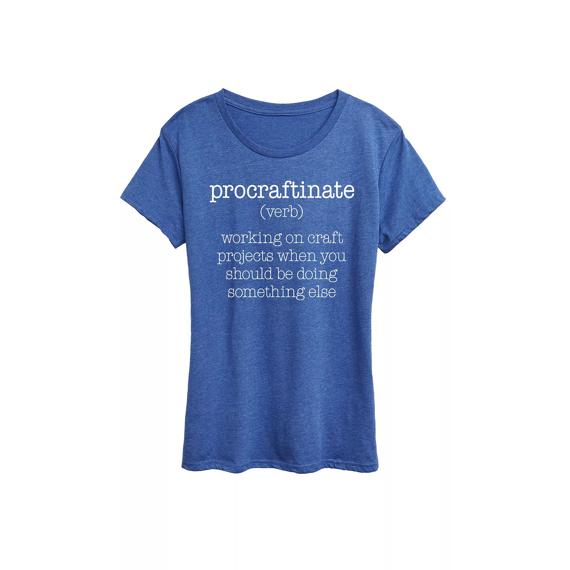 Women's Procraftinate Definition Graphic Tee,  Product Image