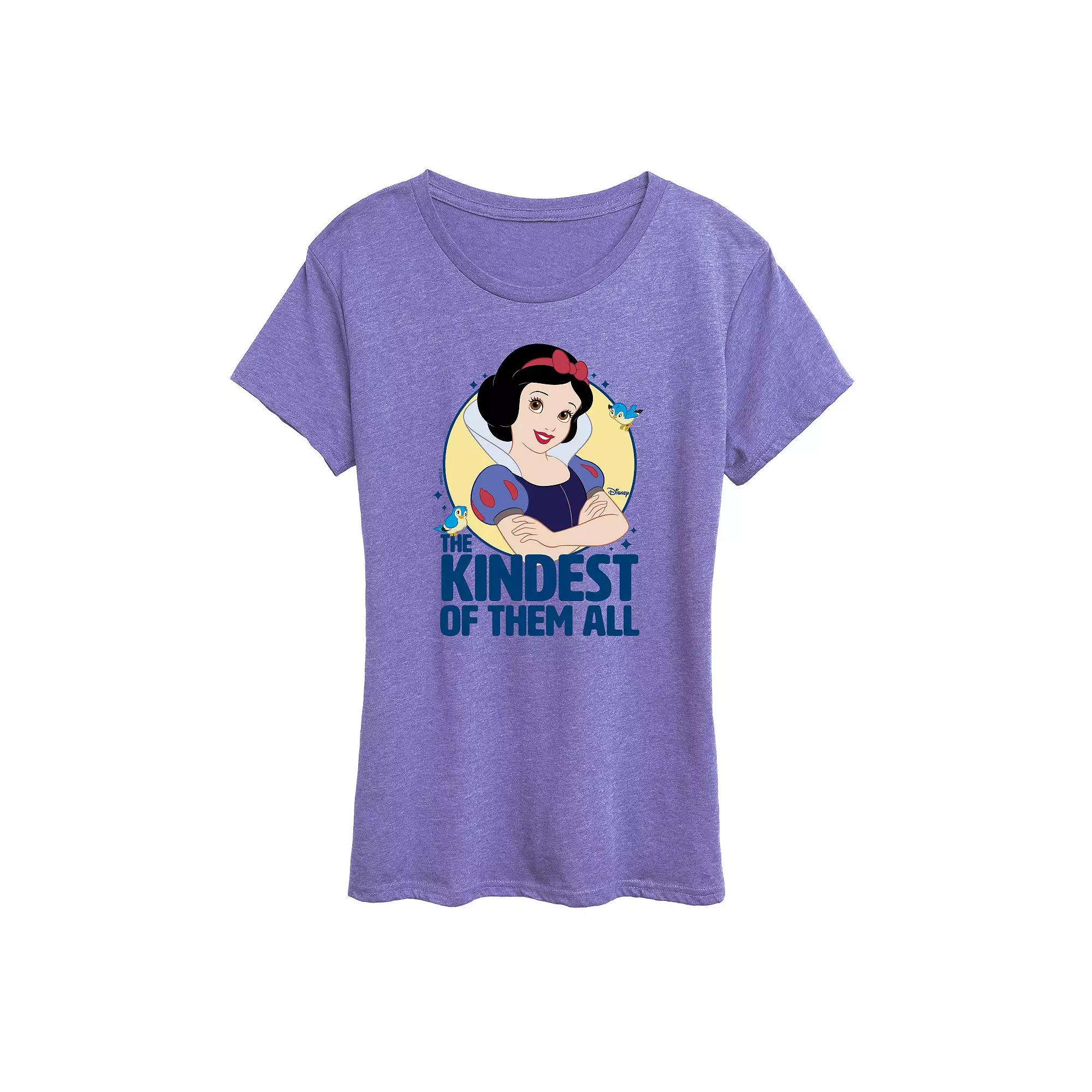 Disney Princess Snow White Women's The Kindest Of Them All Graphic Tee,  Product Image
