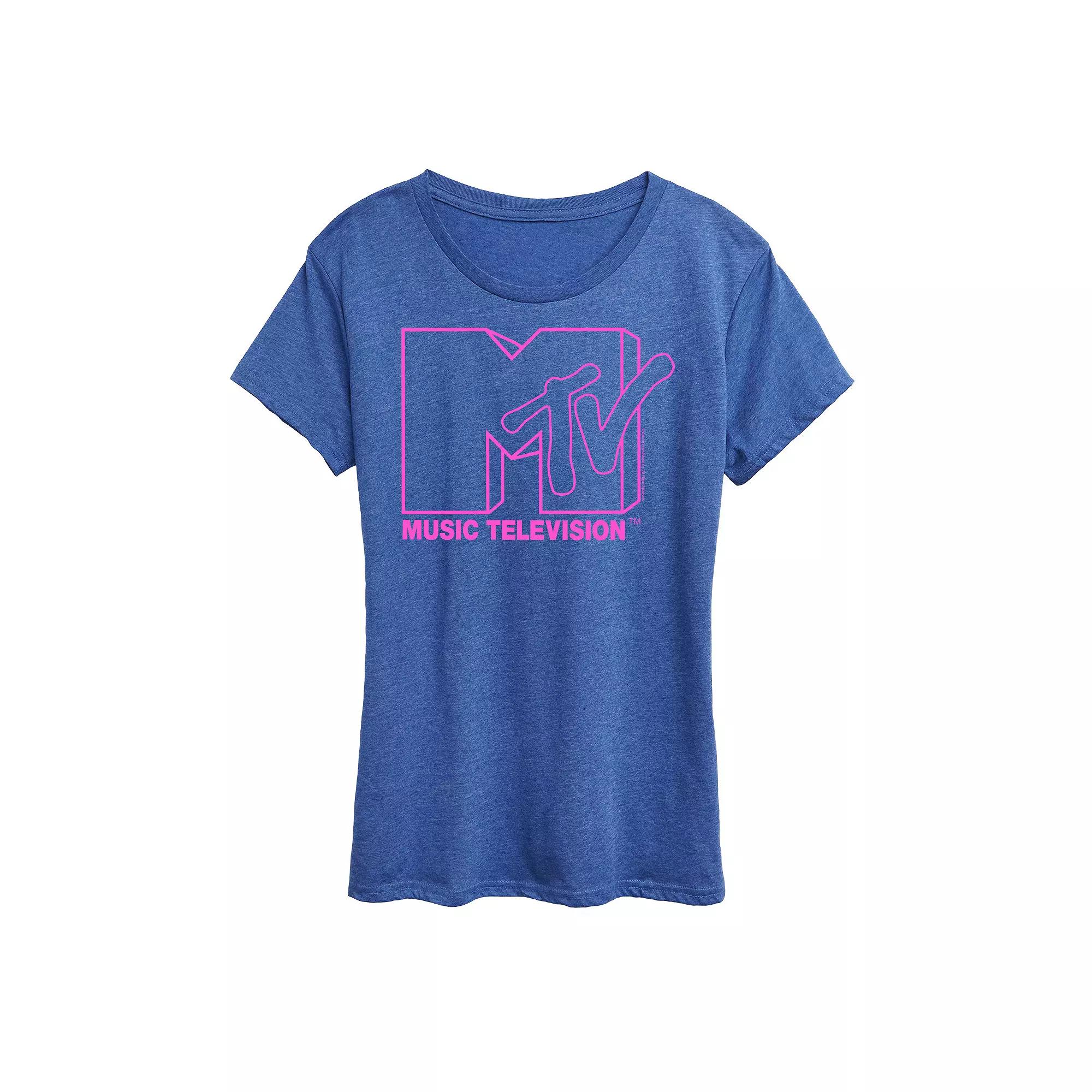 Women's MTV Pink Logo Graphic Tee, Girl's,  Product Image