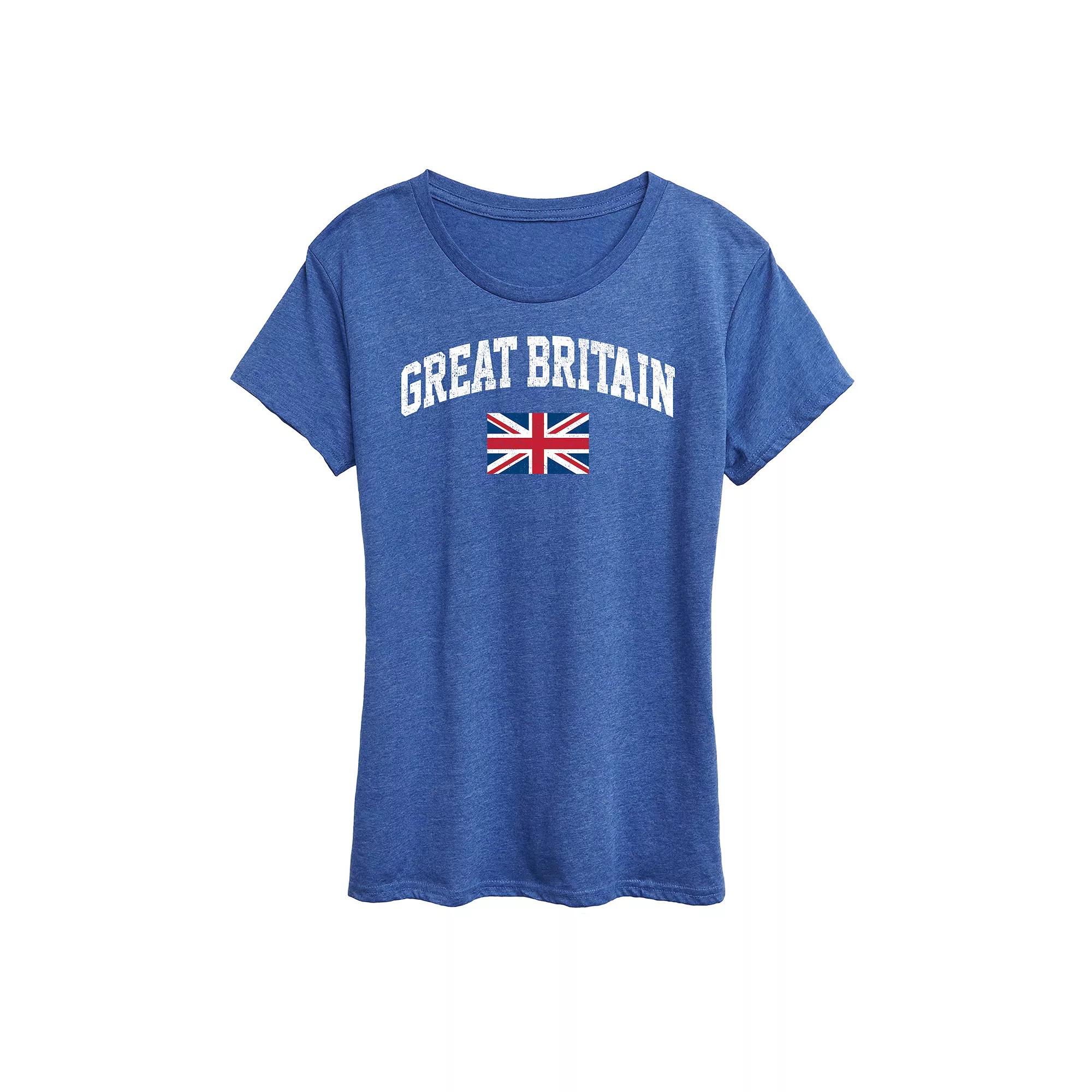Women's Great Britain Flag Graphic Tee,  Product Image