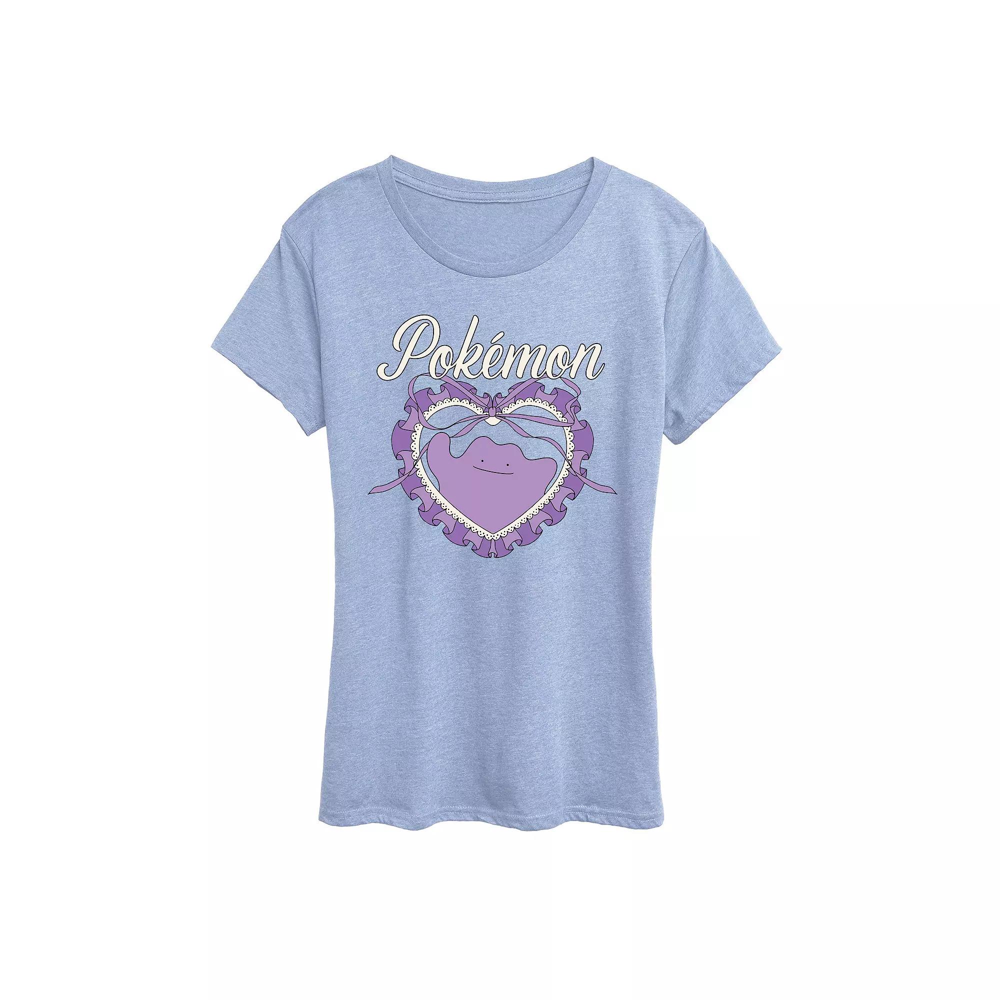 Women's Pokémon Ditto Coquette Graphic Tee,  Product Image