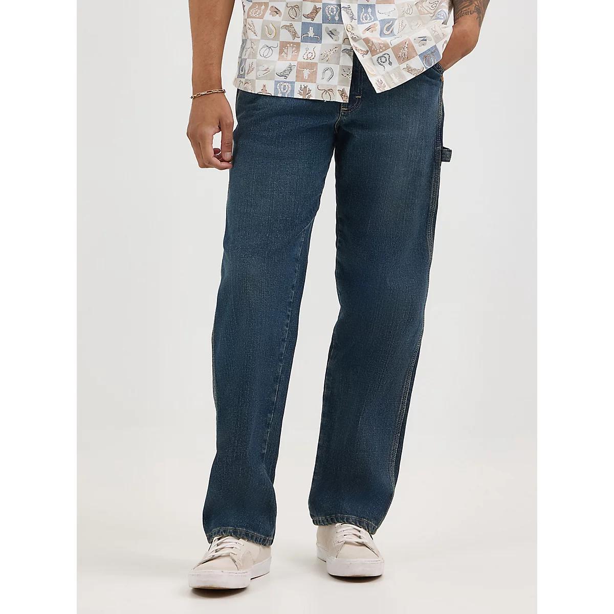 Men's Carpenter Jean in Faded Blue Product Image