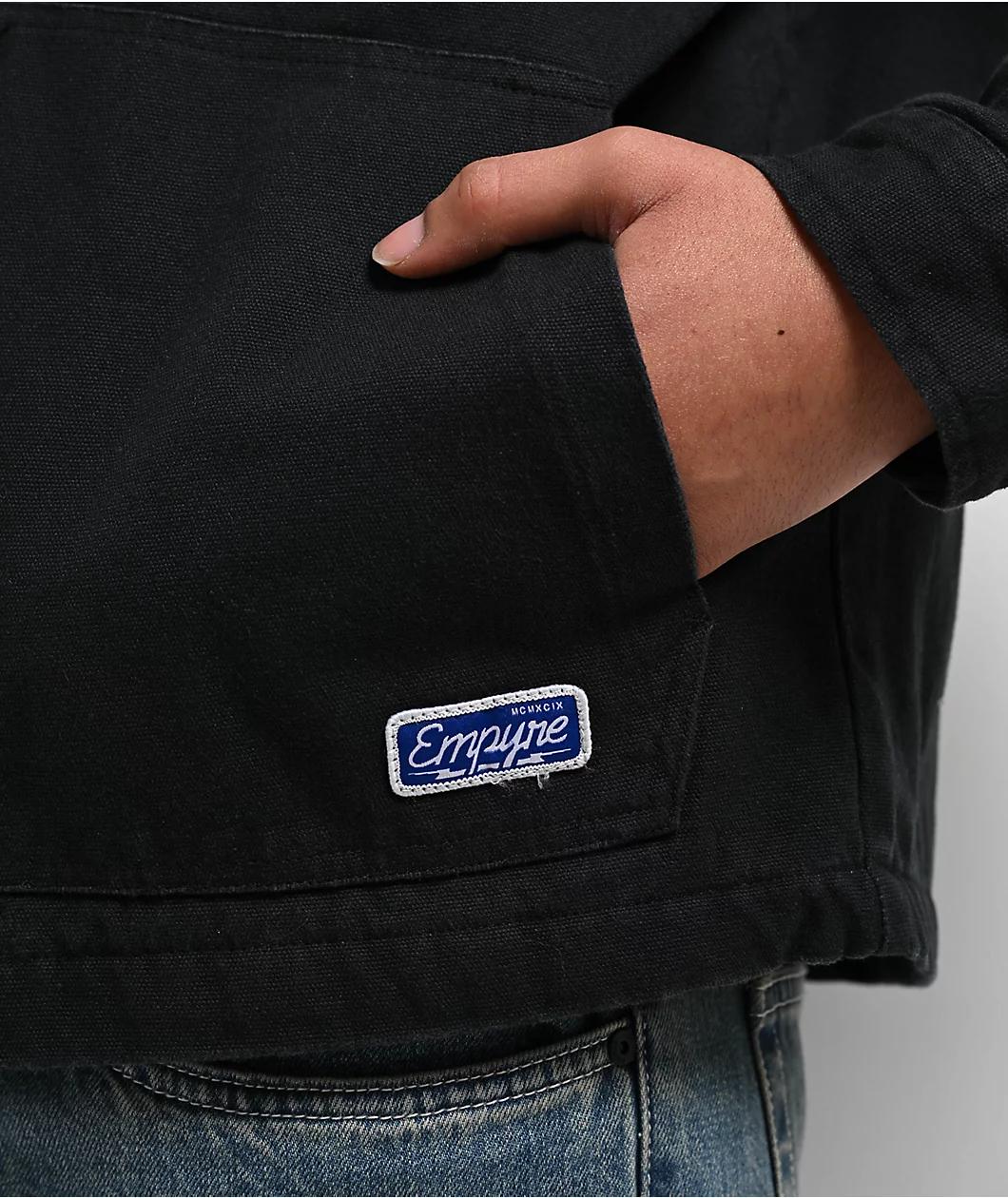 Empyre Grind Chore Black Canvas Jacket Product Image