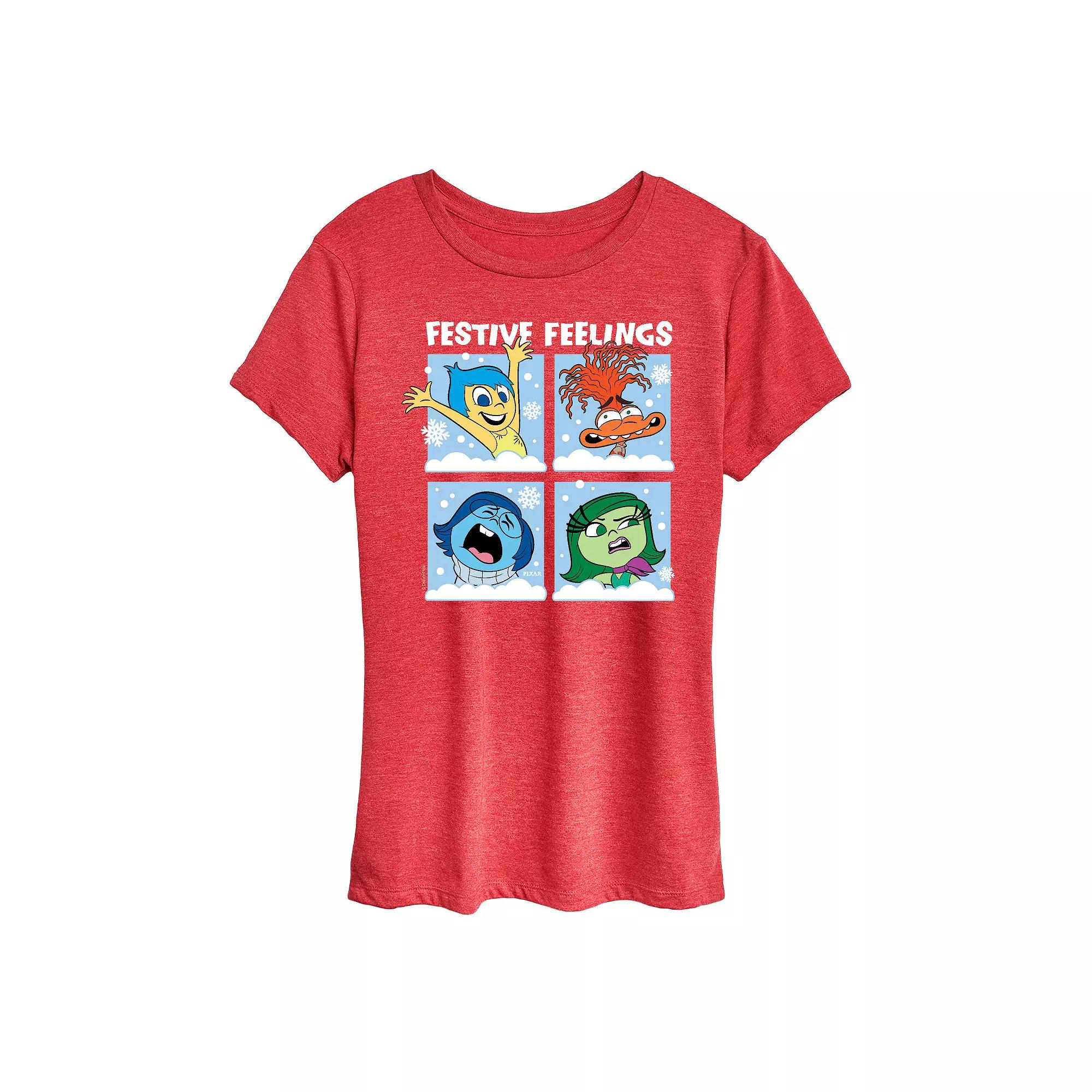 Disney / Pixar's Inside Out 2 Women's Festive Feelings Graphic Tee,  Product Image