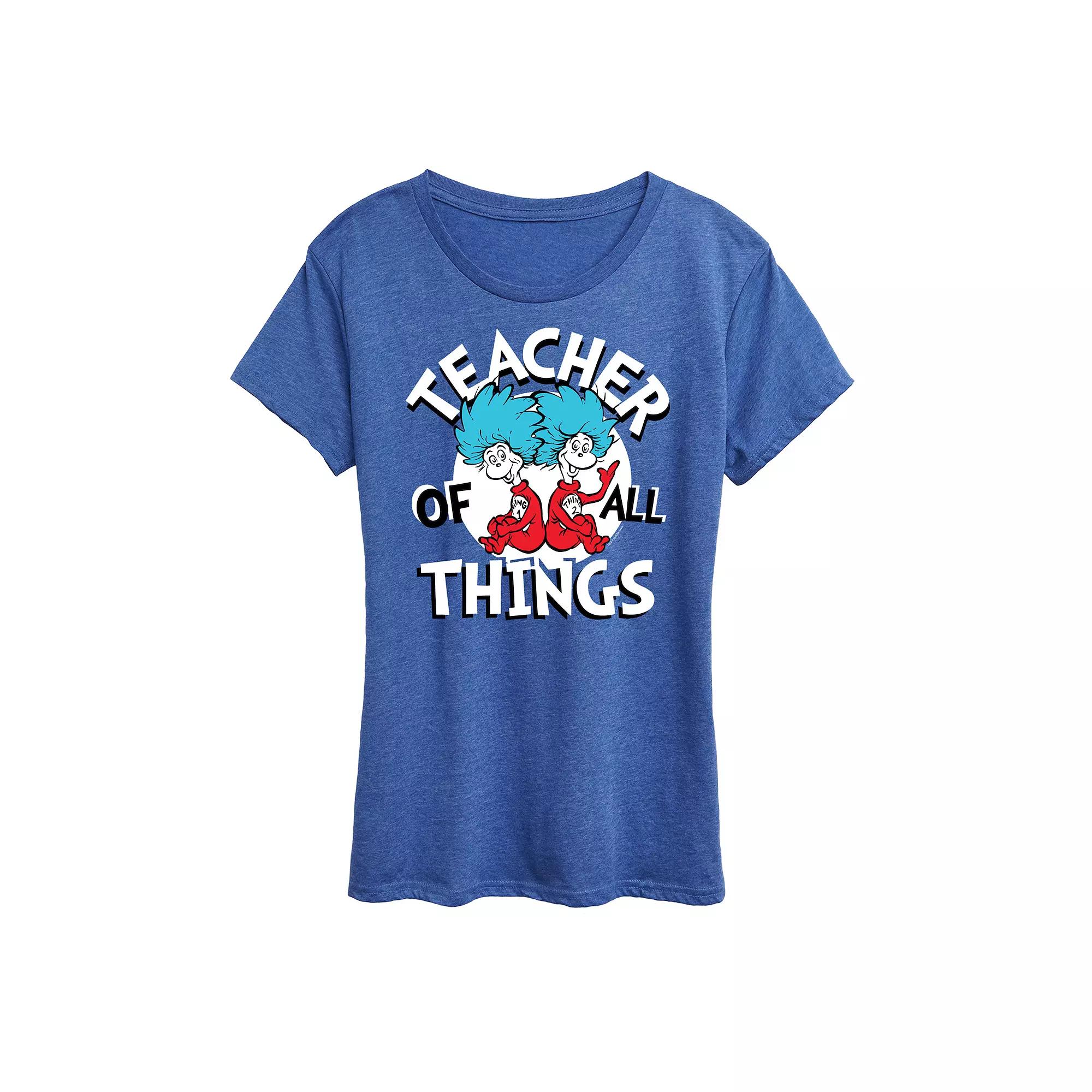 Women's Dr. Seuss Teacher Of All Things Graphic Tee,  Product Image