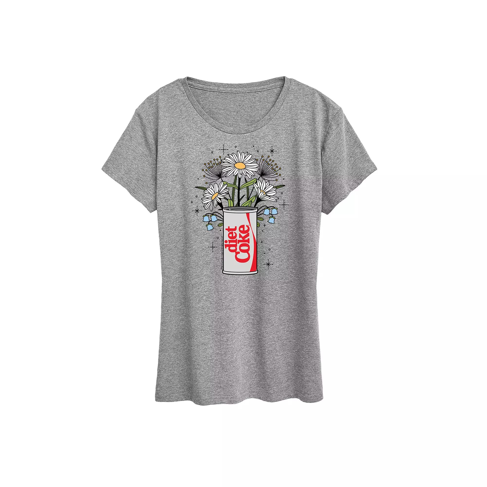Women's Diet Coke Flowers Graphic Tee,  Product Image