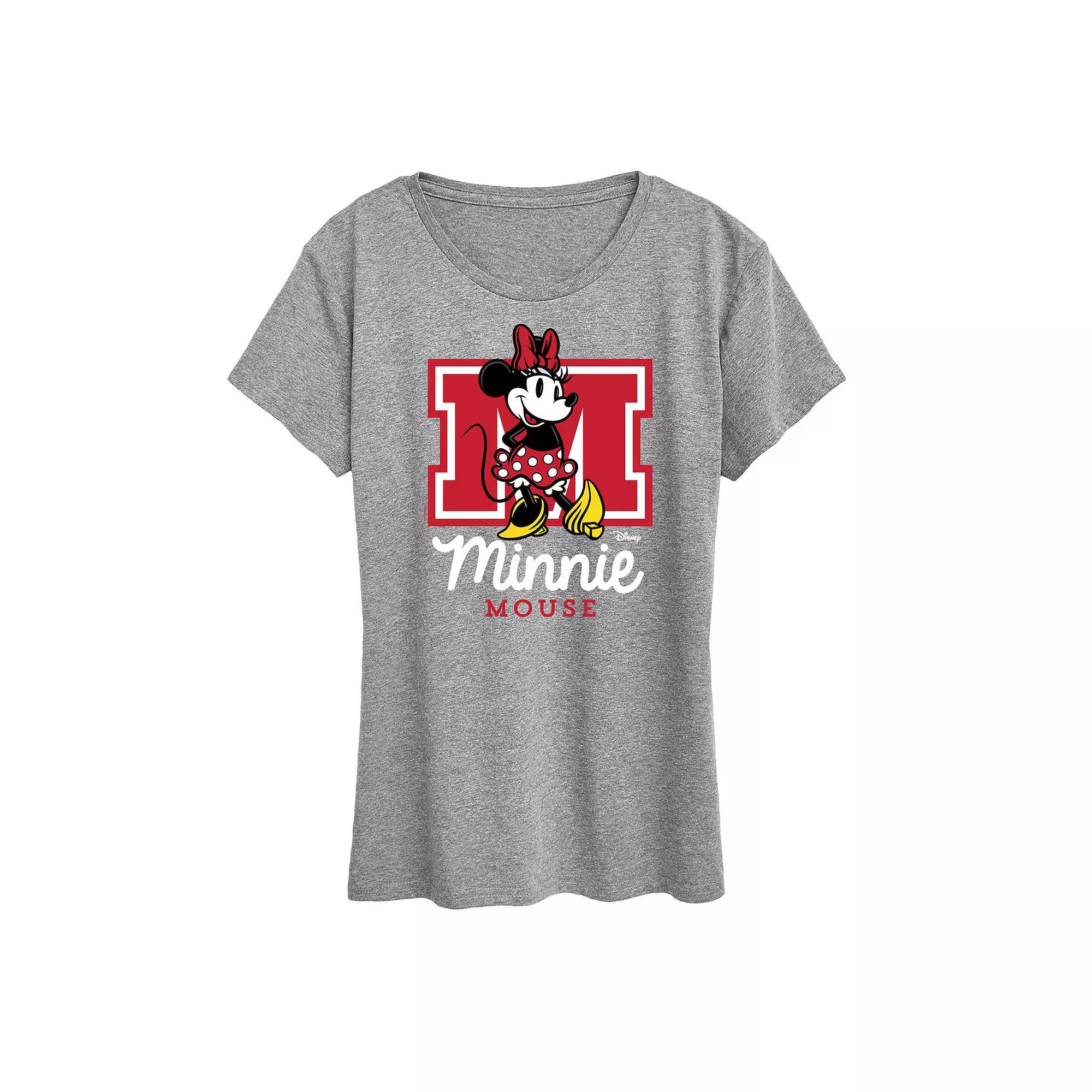 Disney's Minnie Mouse Women's Collegiate Graphic Tee,  Product Image