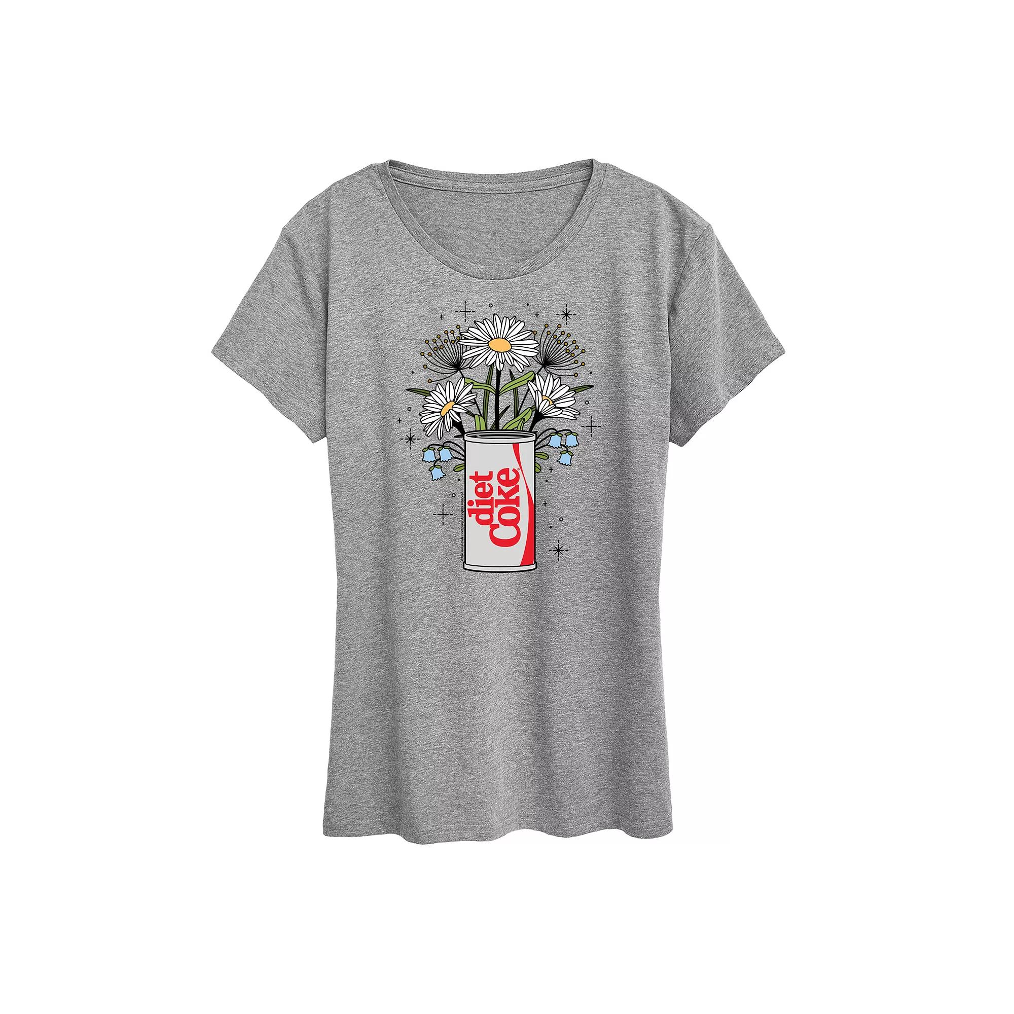 Women's Diet Coke Flowers Graphic Tee,  Product Image