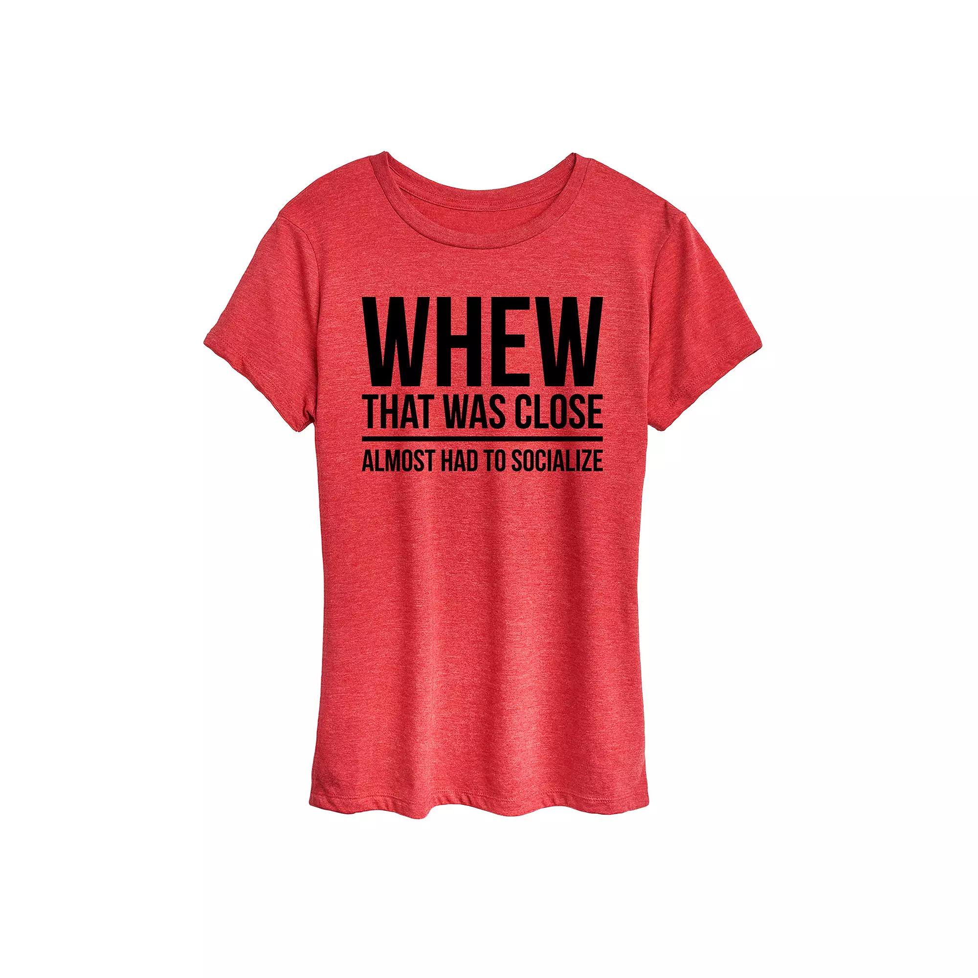 Women's Almost Had To Socialize Graphic Tee,  Product Image