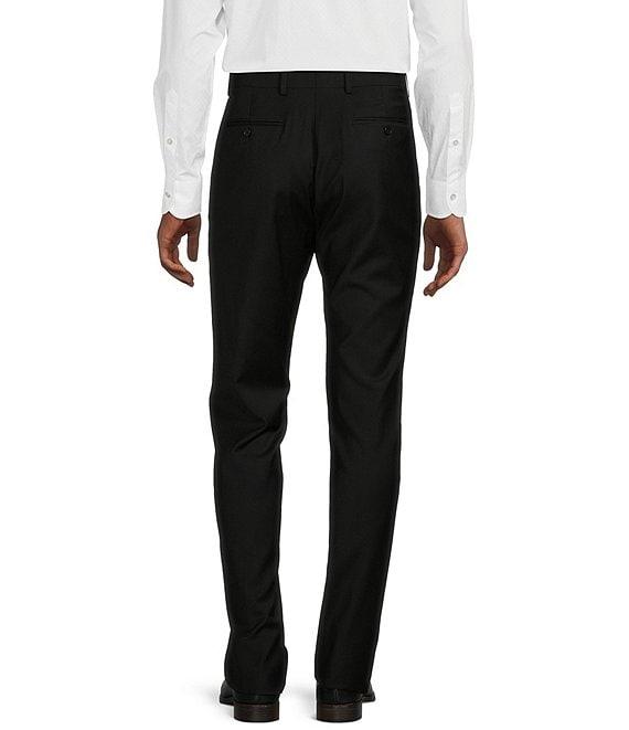 Hickey Freeman Modern Fit Flat-Front Solid Dress Pants Product Image
