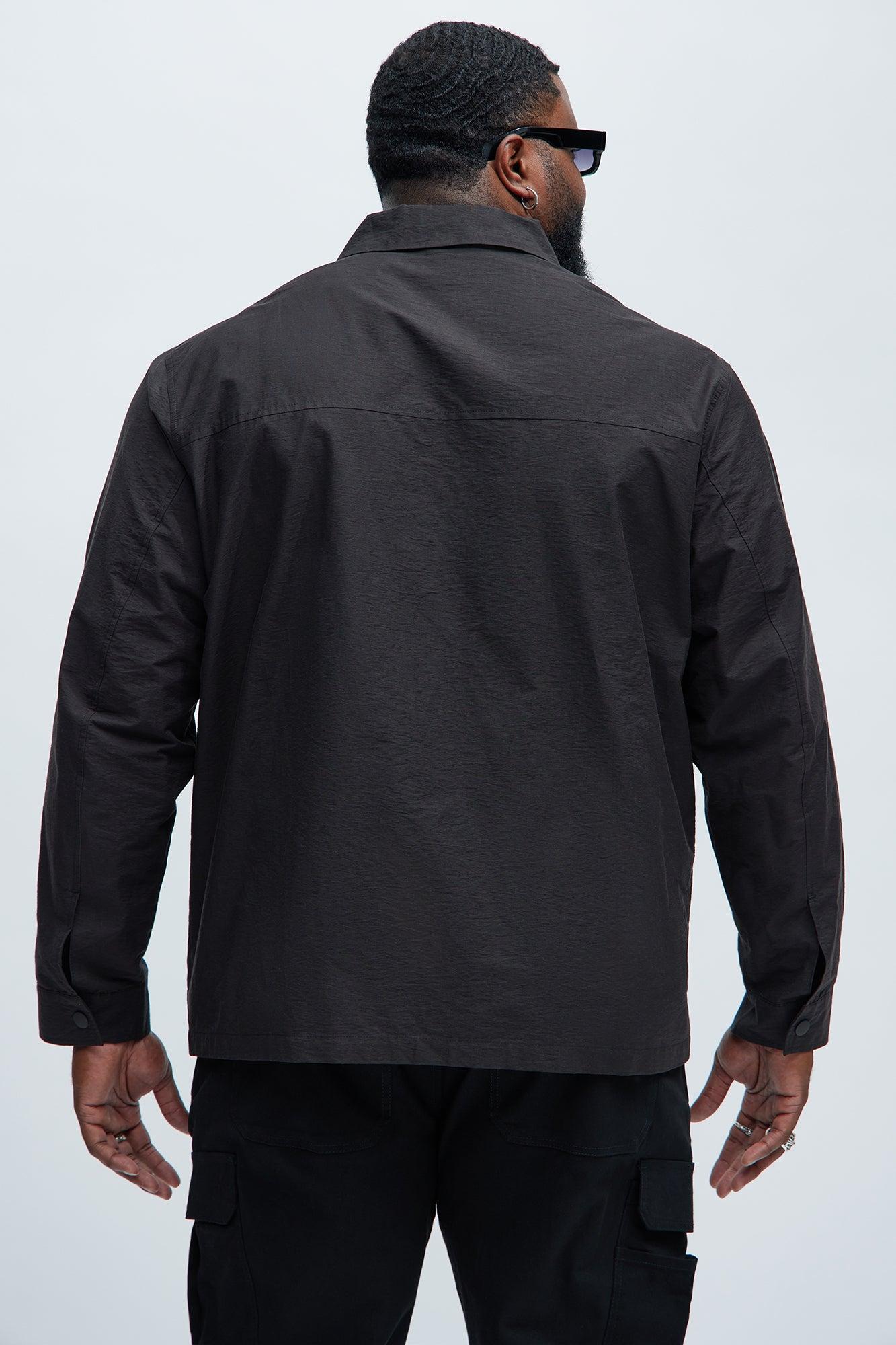 Top Tech Button Up Shirt - Black Product Image