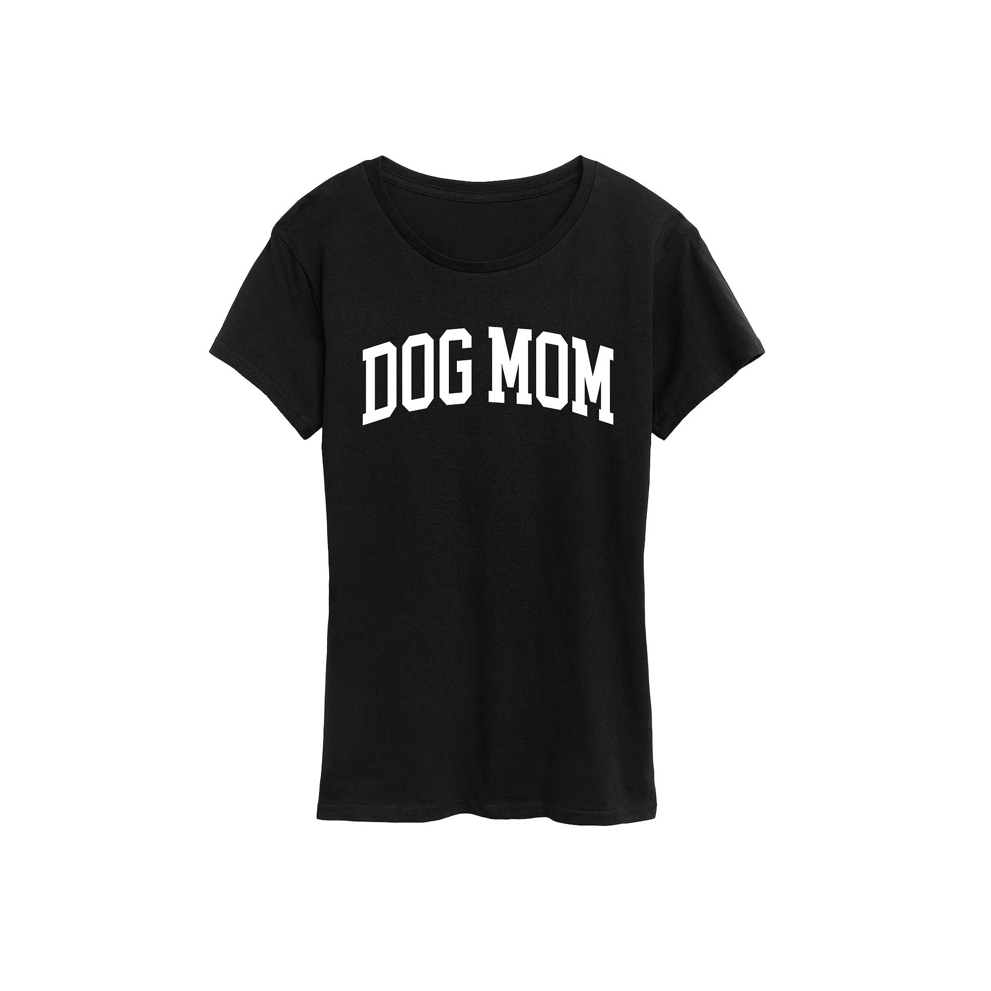 Women's Dog Mom Collegiate Graphic Tee, Girl's,  Product Image
