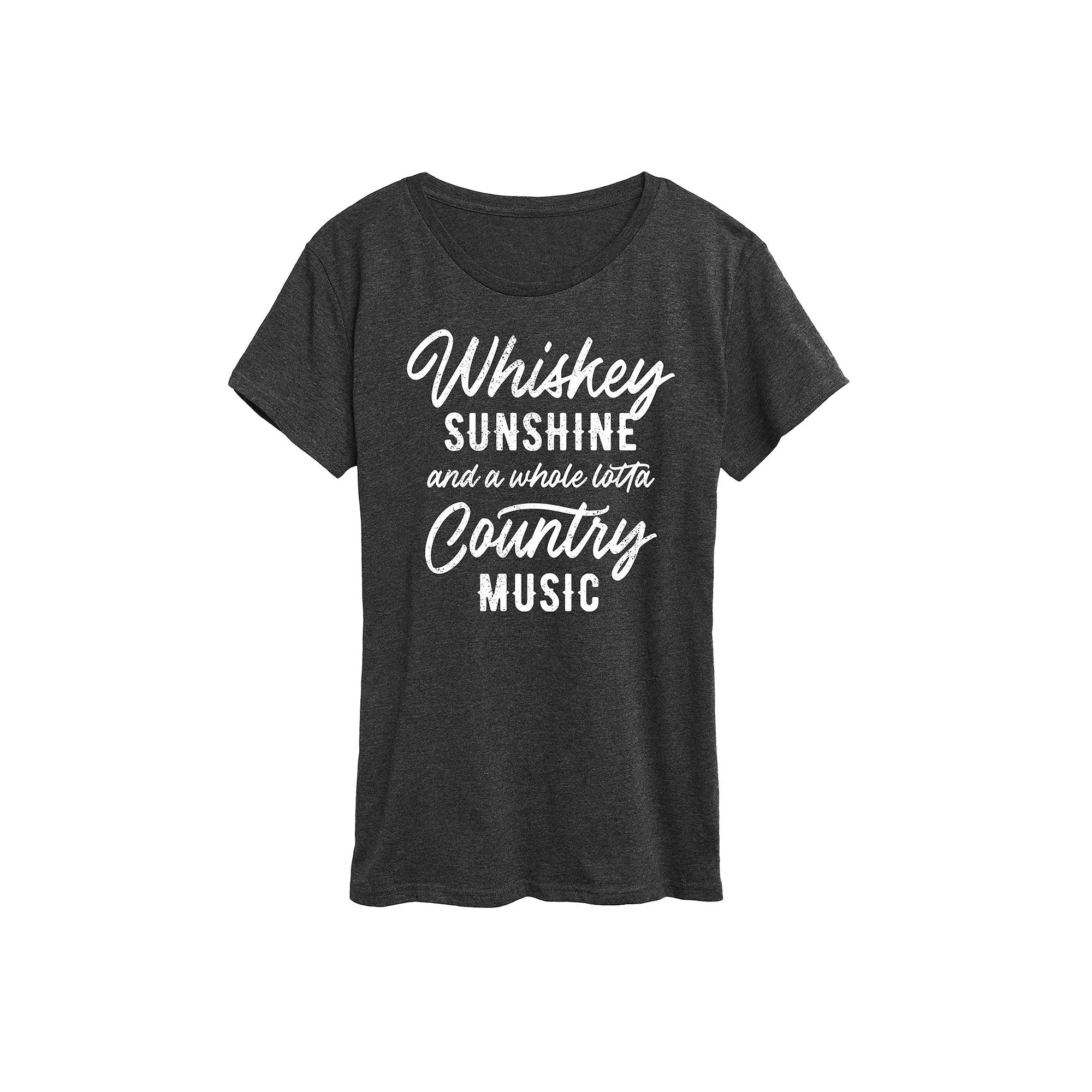 Women's Whiskey Sunshine Country Music Graphic Tee,  Product Image