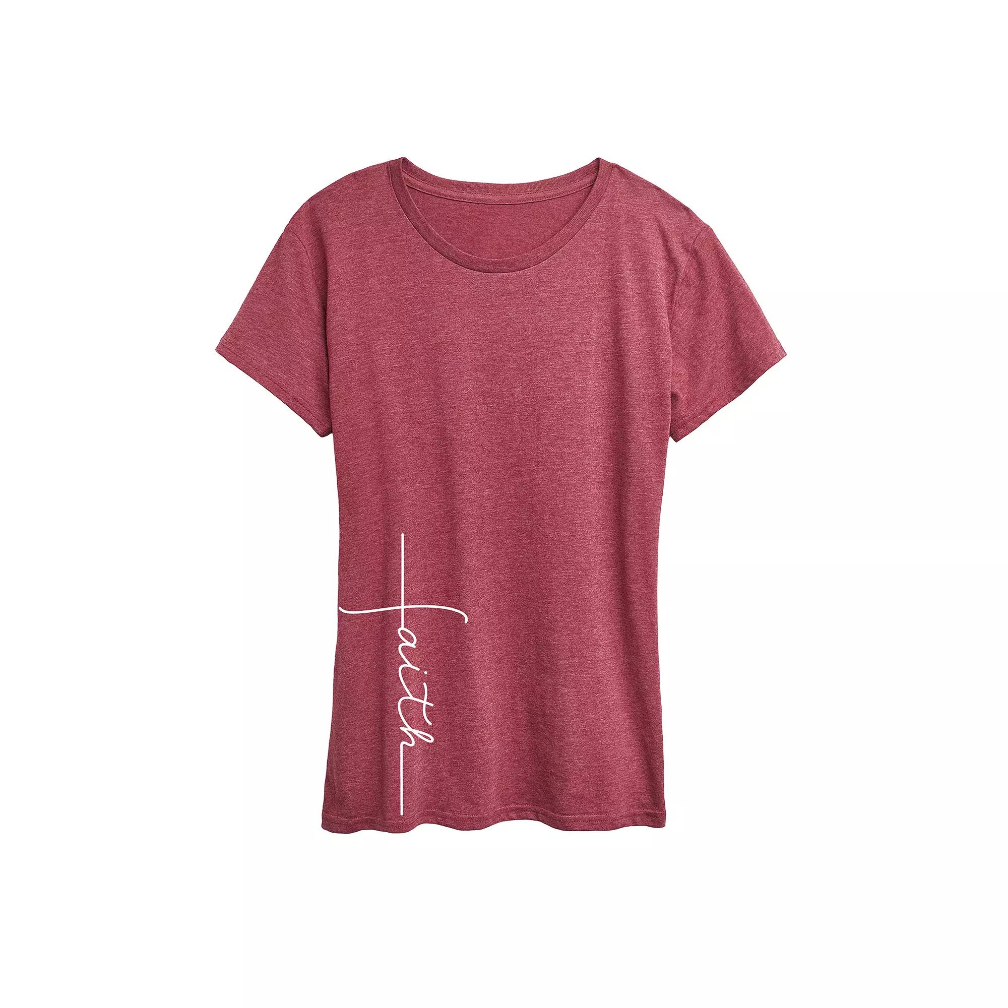 Women's Faith Cross Graphic Tee,  Product Image