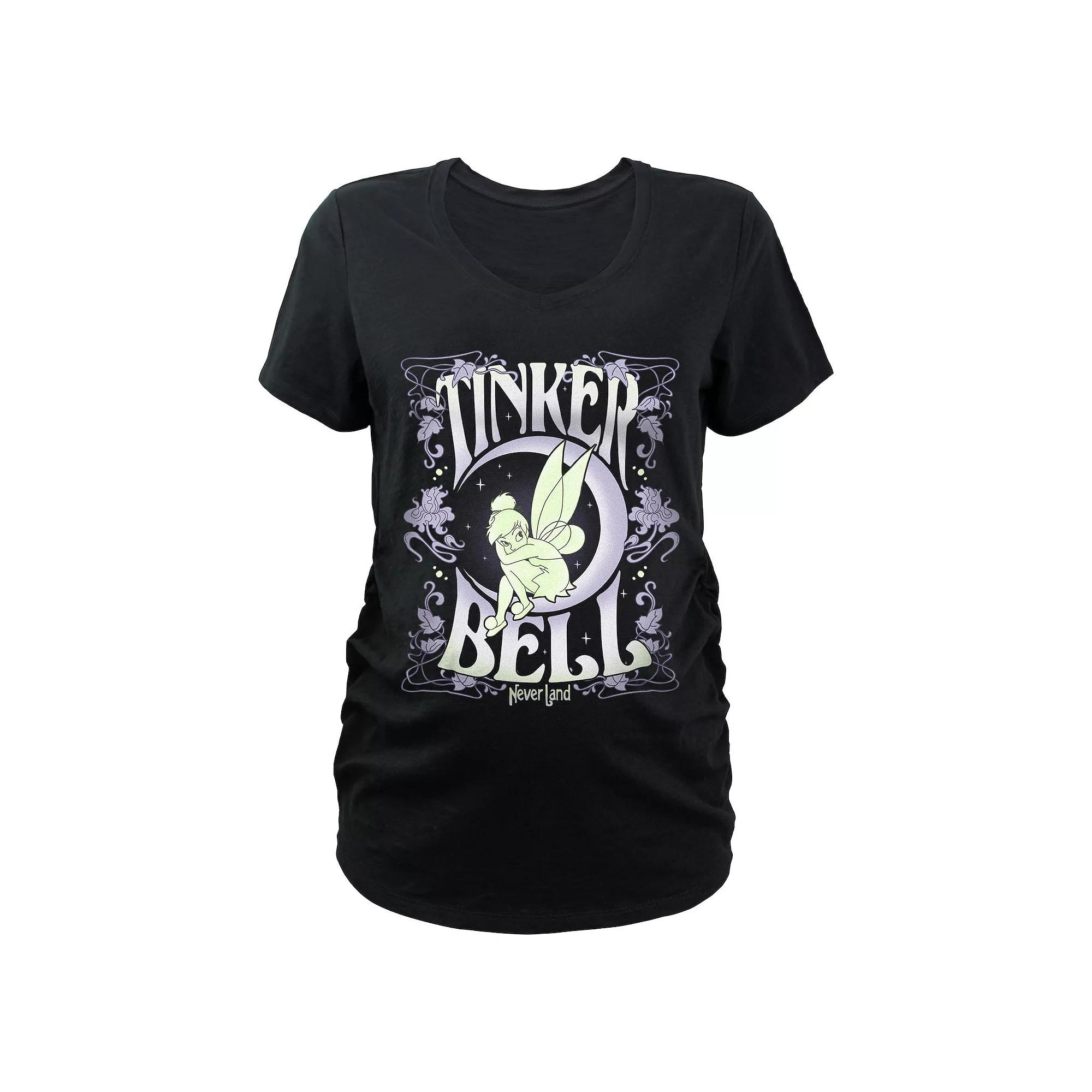 Disney's Tinker Bell Never Land Noveau Poster Graphic Tee, Women's,  Product Image