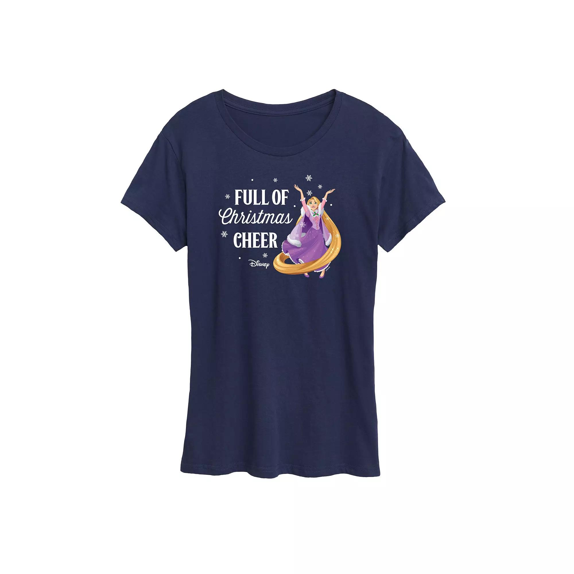 Disney Princess Rapunzel Women's "Full Of Christmas Cheer" Graphic Tee, Girl's,  Product Image
