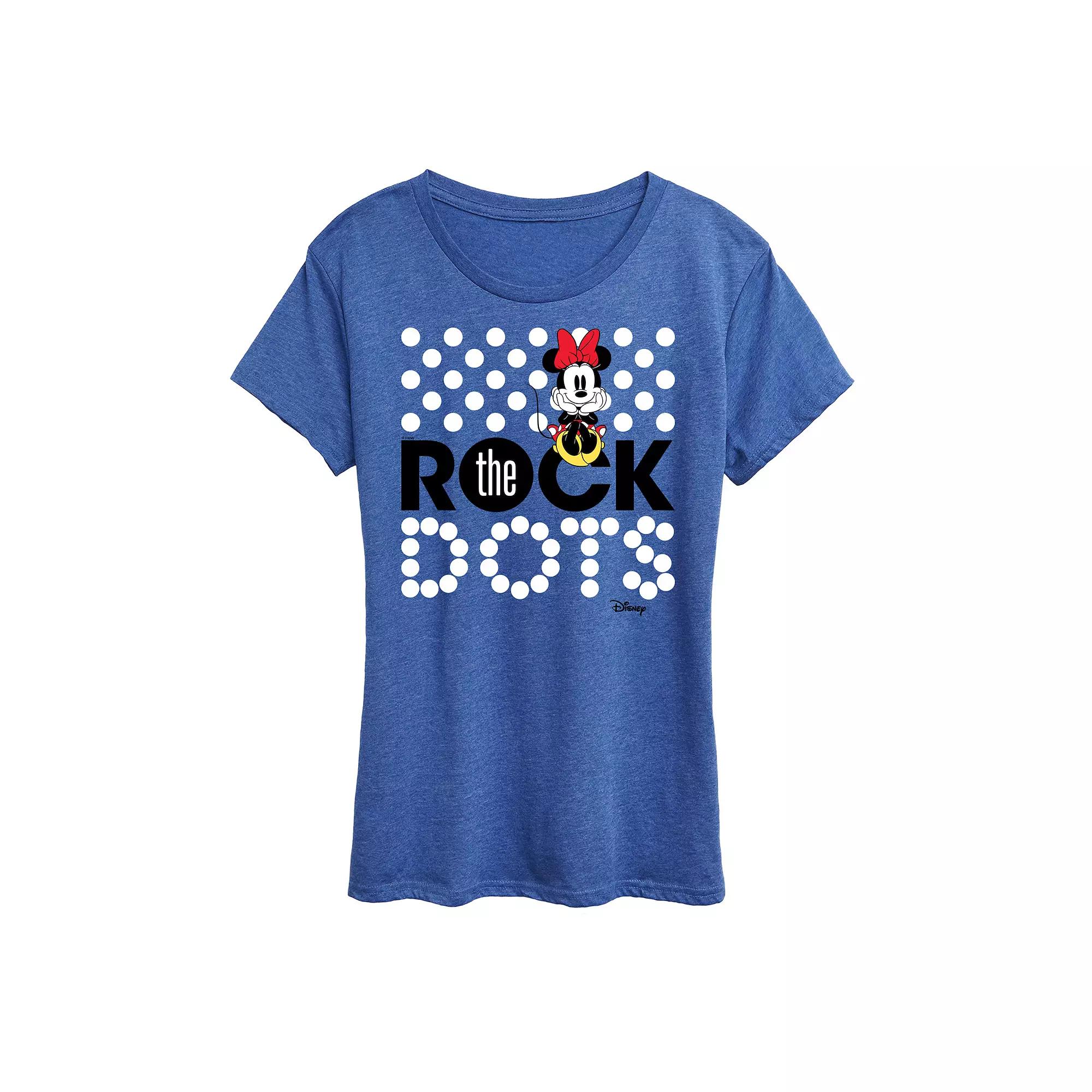 Disney's Minnie Mouse Rock The Dots Graphic Tee, Women's,  Product Image