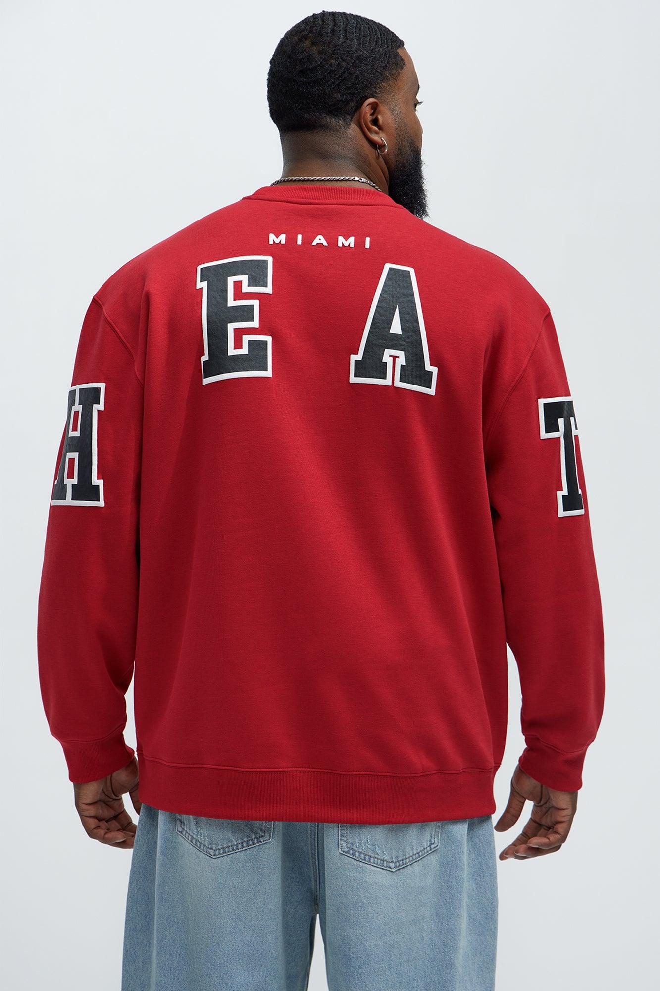 Heat Loud Crewneck Sweatshirt - Burgundy Product Image