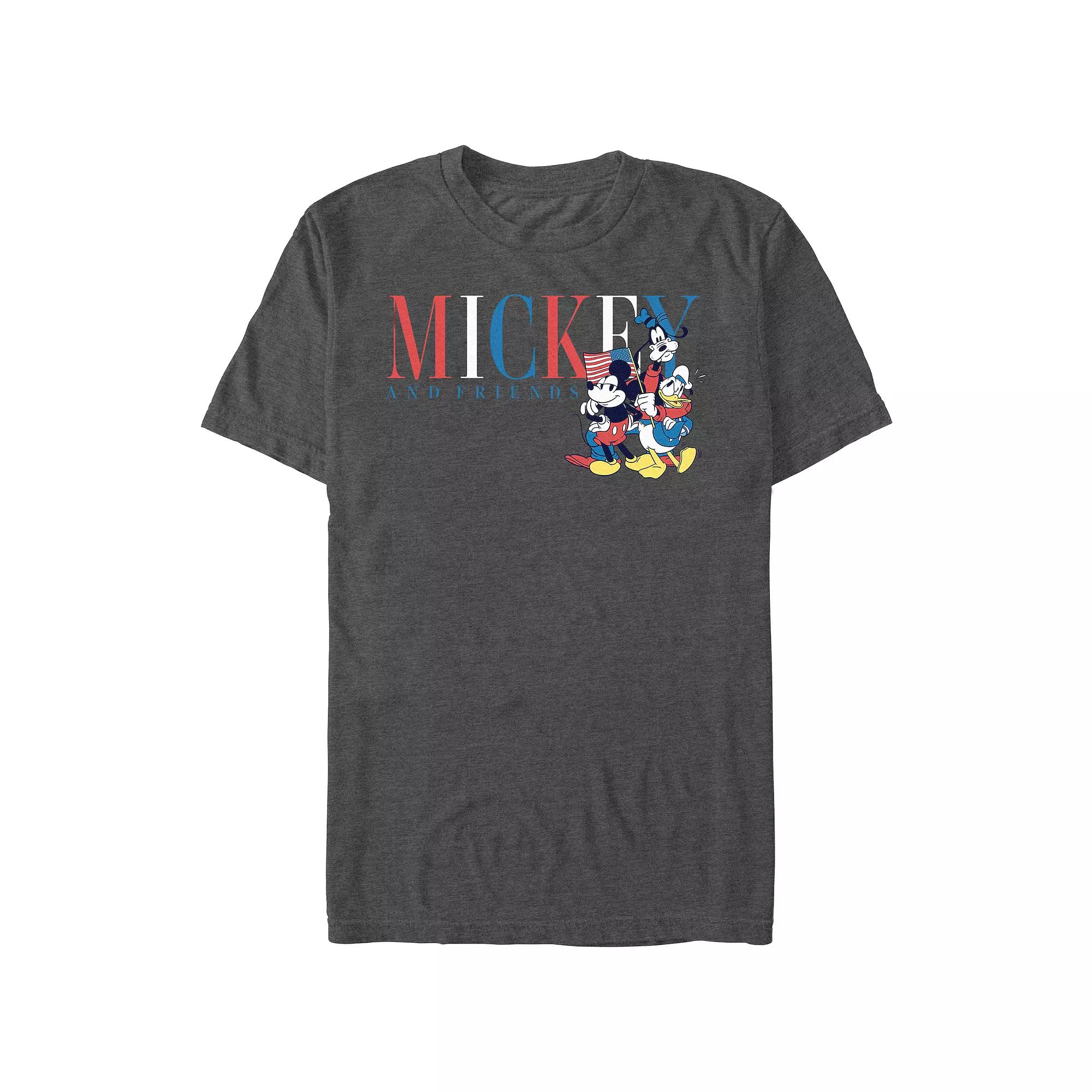 Disney's Mickey Mouse And Friends Americana Men's Graphic Tee,  Product Image
