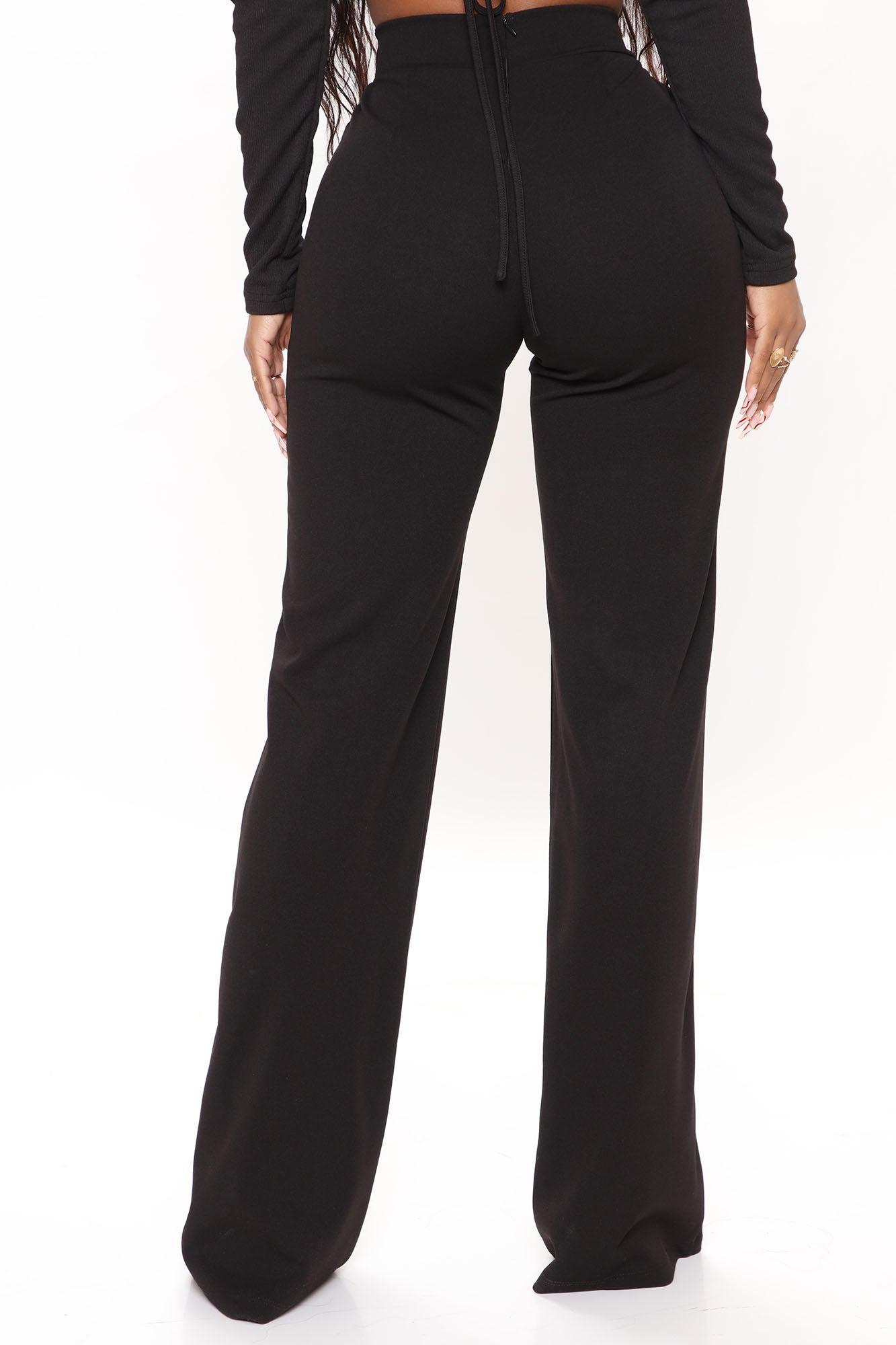 Call It Even Wide Leg Dress Pants - Black Product Image