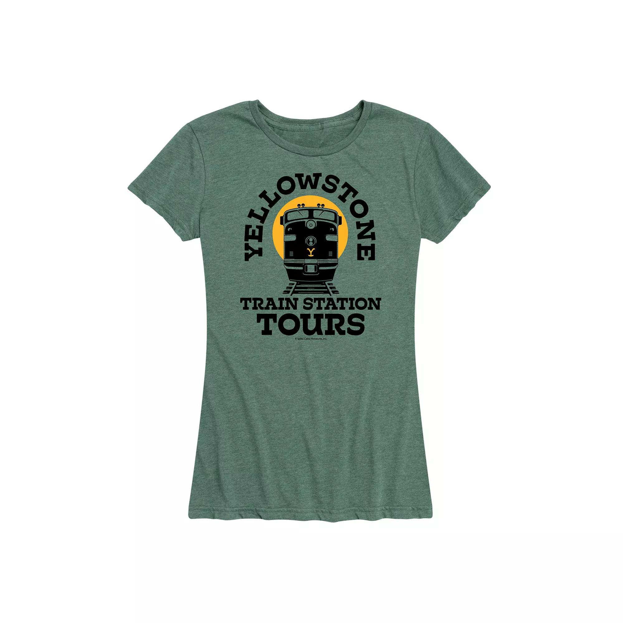 Women's Yellowstone Train Station Tours Graphic Tee,  Product Image