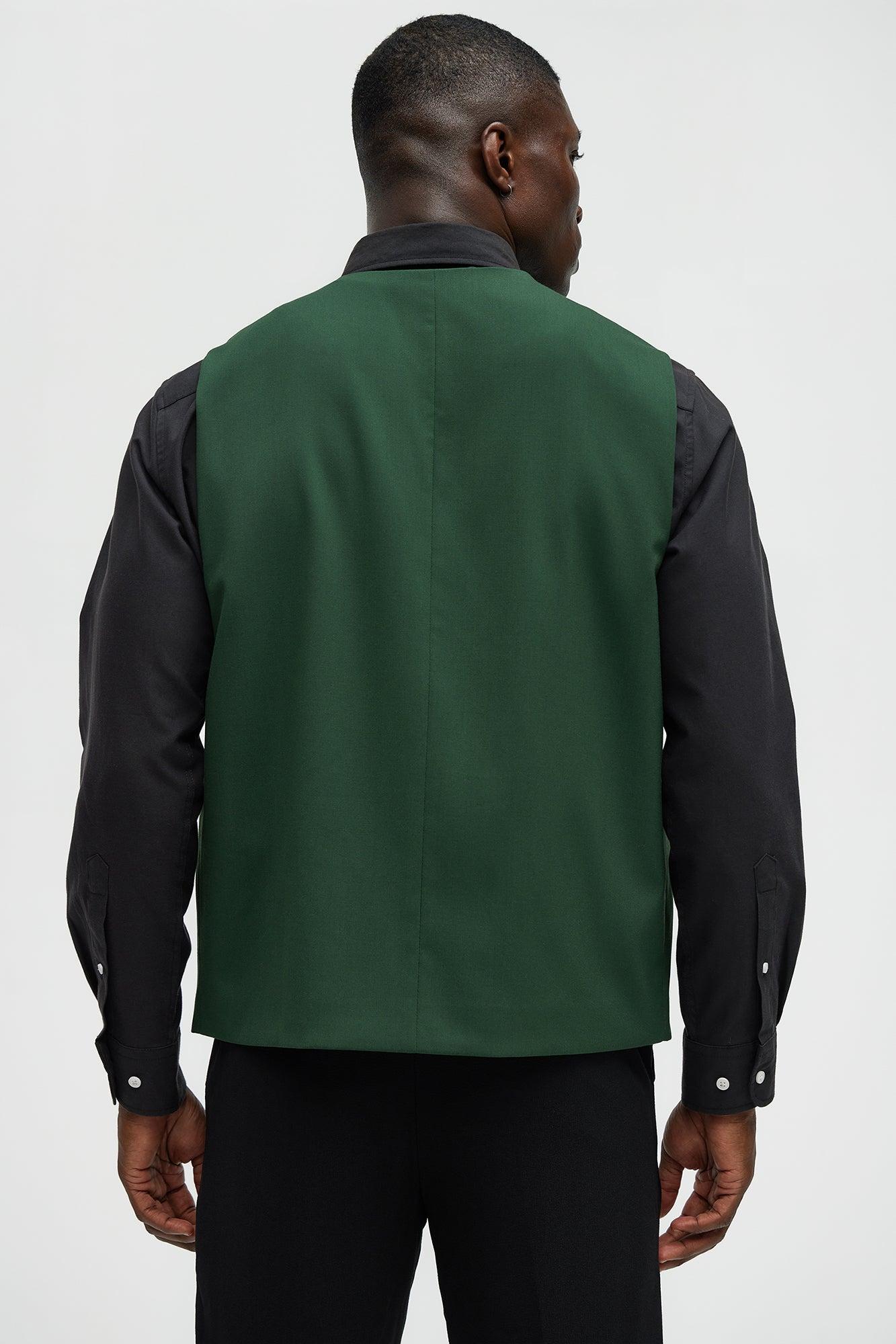 Modern Stretch Waistcoat - Green Product Image