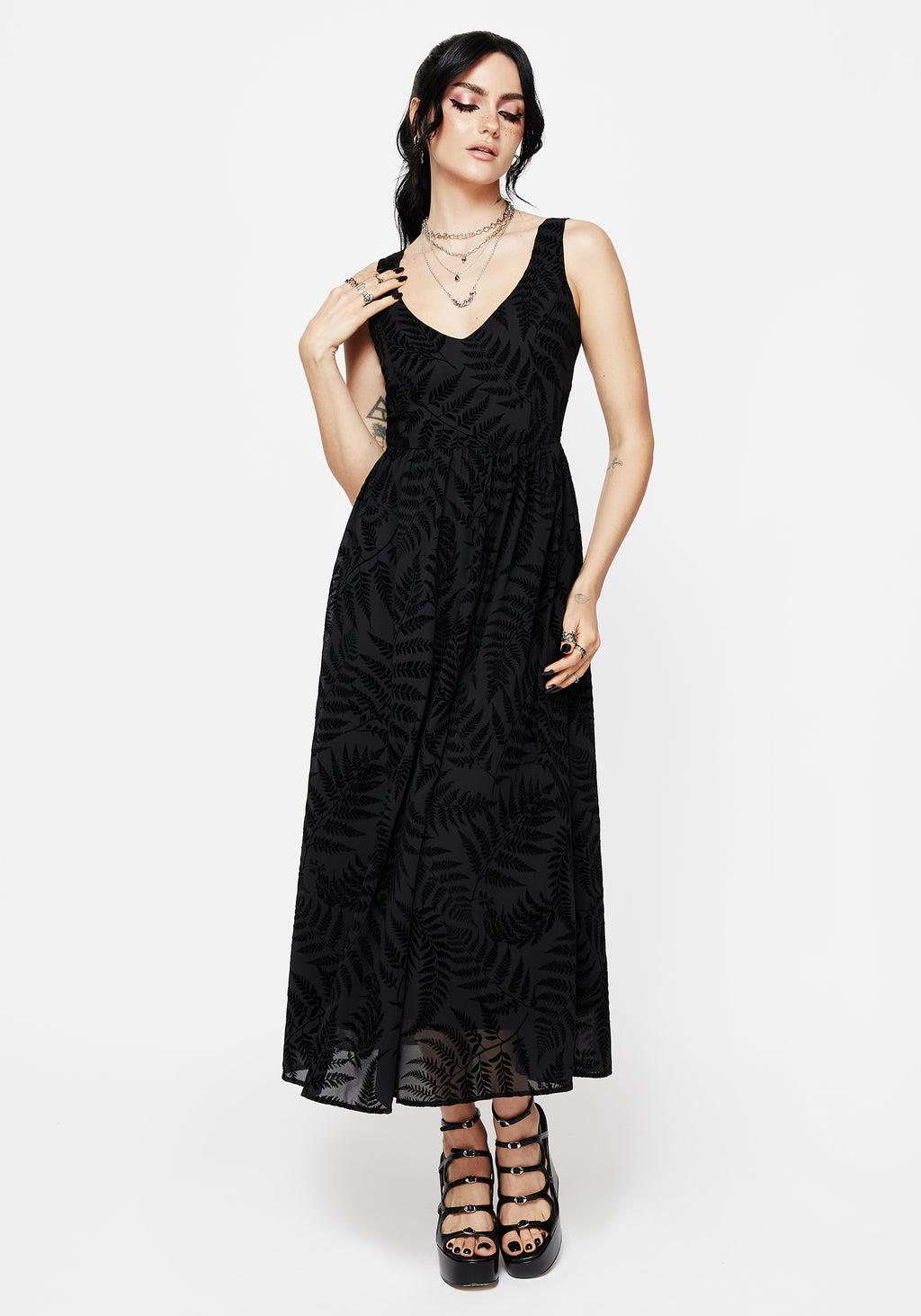 Lunafern Cami Fern Printed Midaxi Dress Product Image