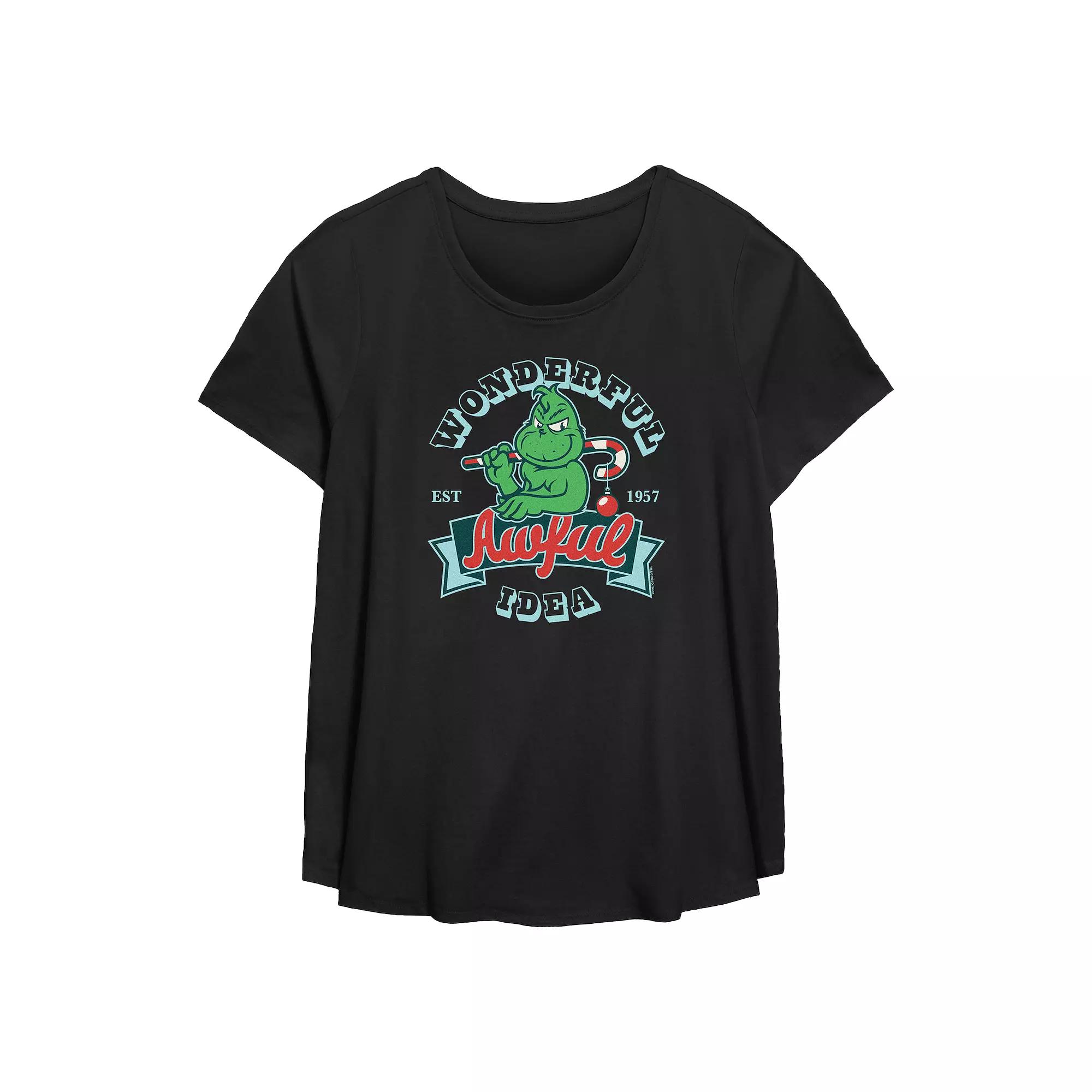 Plus Size Wednesday Celebrate The Dead Of Winter Flowy Graphic Tee, Women's, Size: 5XL, Black Product Image