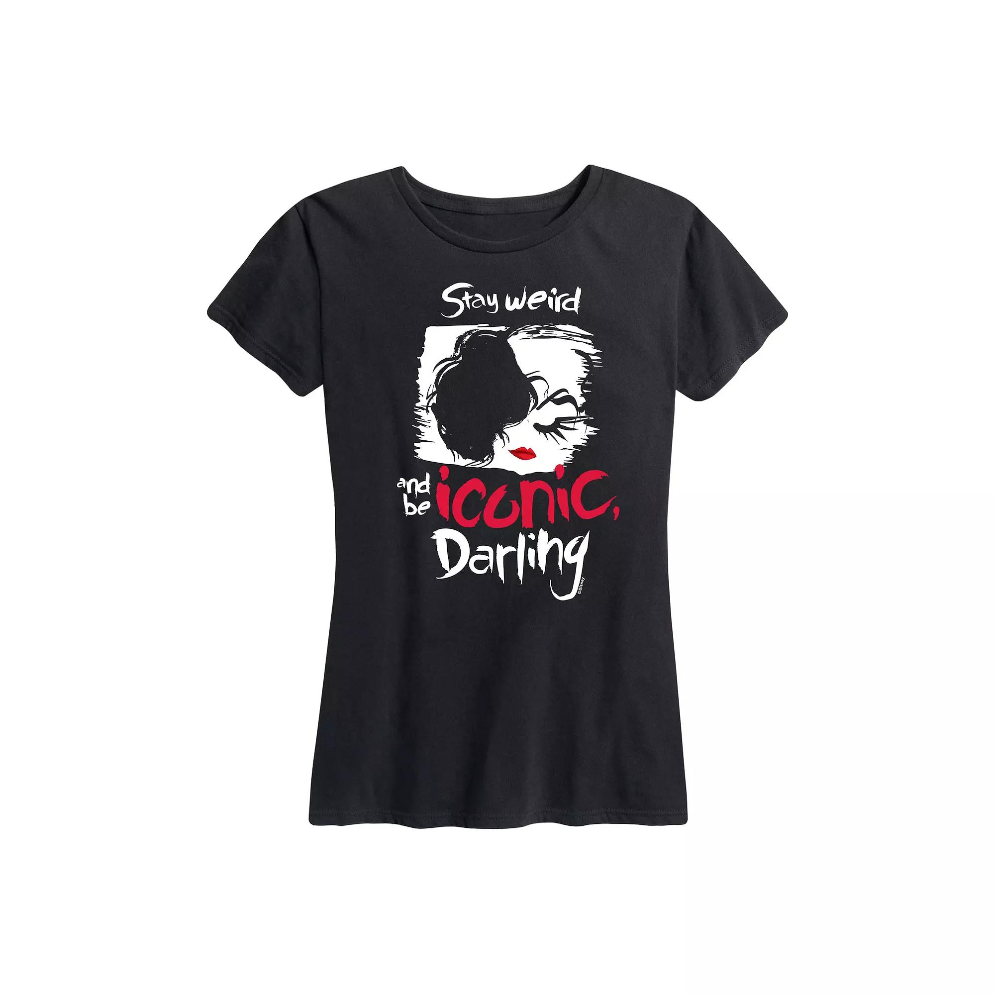 Disney's Cruella Women's Stay Weird Graphic Tee,  Product Image