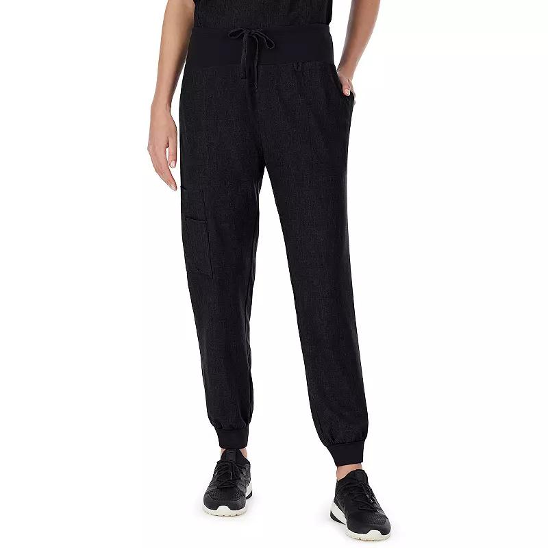 Women's Cuddl Duds® Scrubs Jogger Pants, Size: Medium, Black Product Image