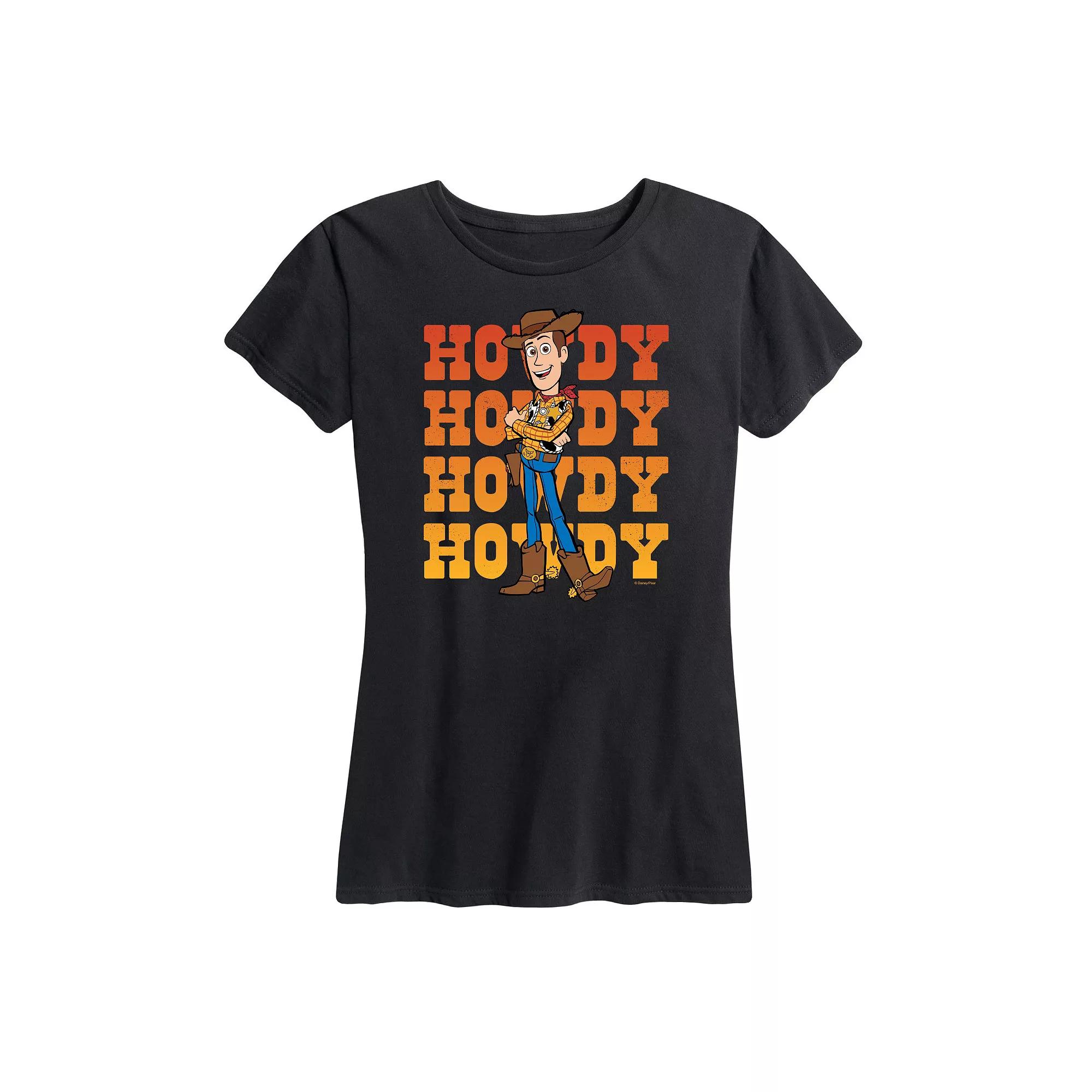 Disney / Pixar's Toy Story Woody Women's Howdy Graphic Tee, Girl's,  Product Image
